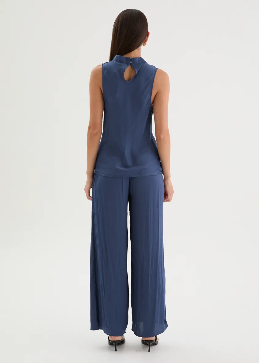 Tiah Pants - Navy sold by Gingham & Heels product image thumbnail 5