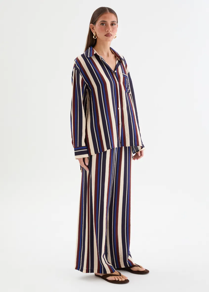 Morrison Pants - Midnight Stripe sold by Gingham & Heels product image thumbnail 4