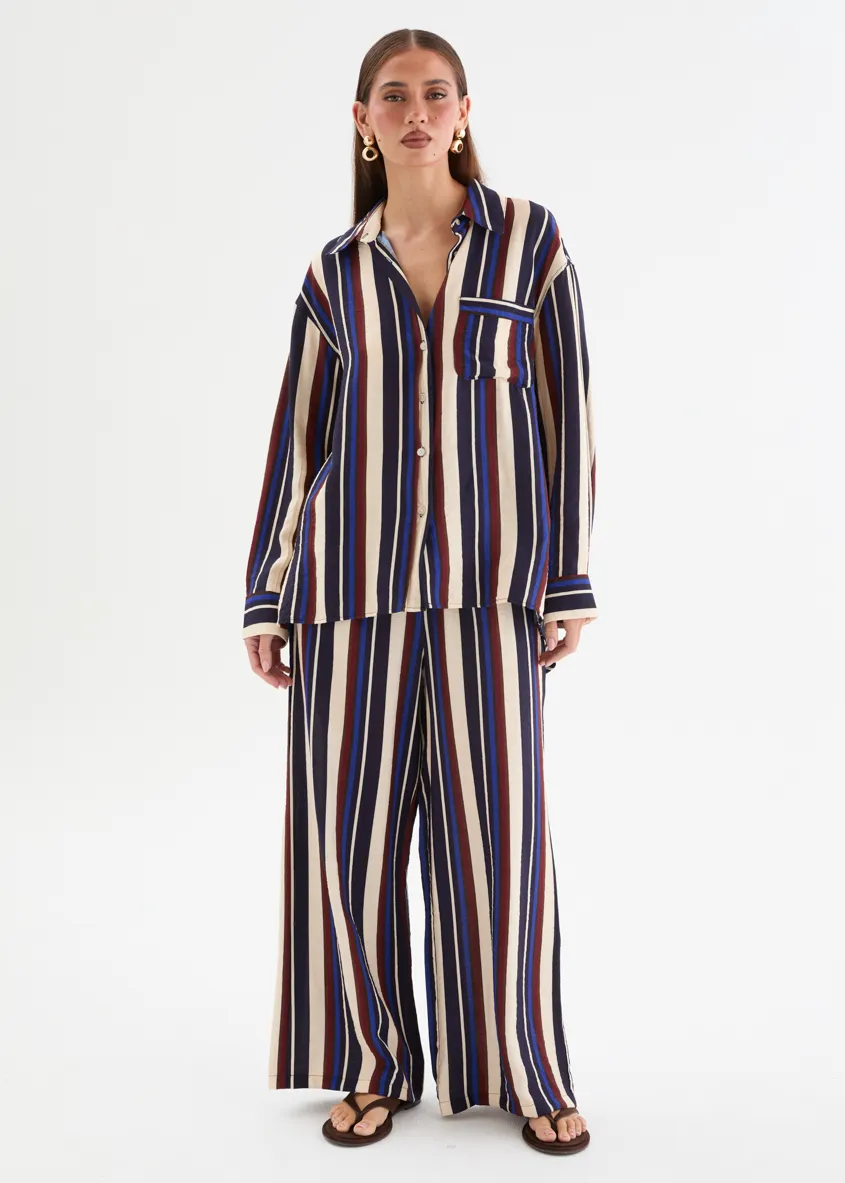Morrison Pants - Midnight Stripe sold by Gingham & Heels product image thumbnail 3
