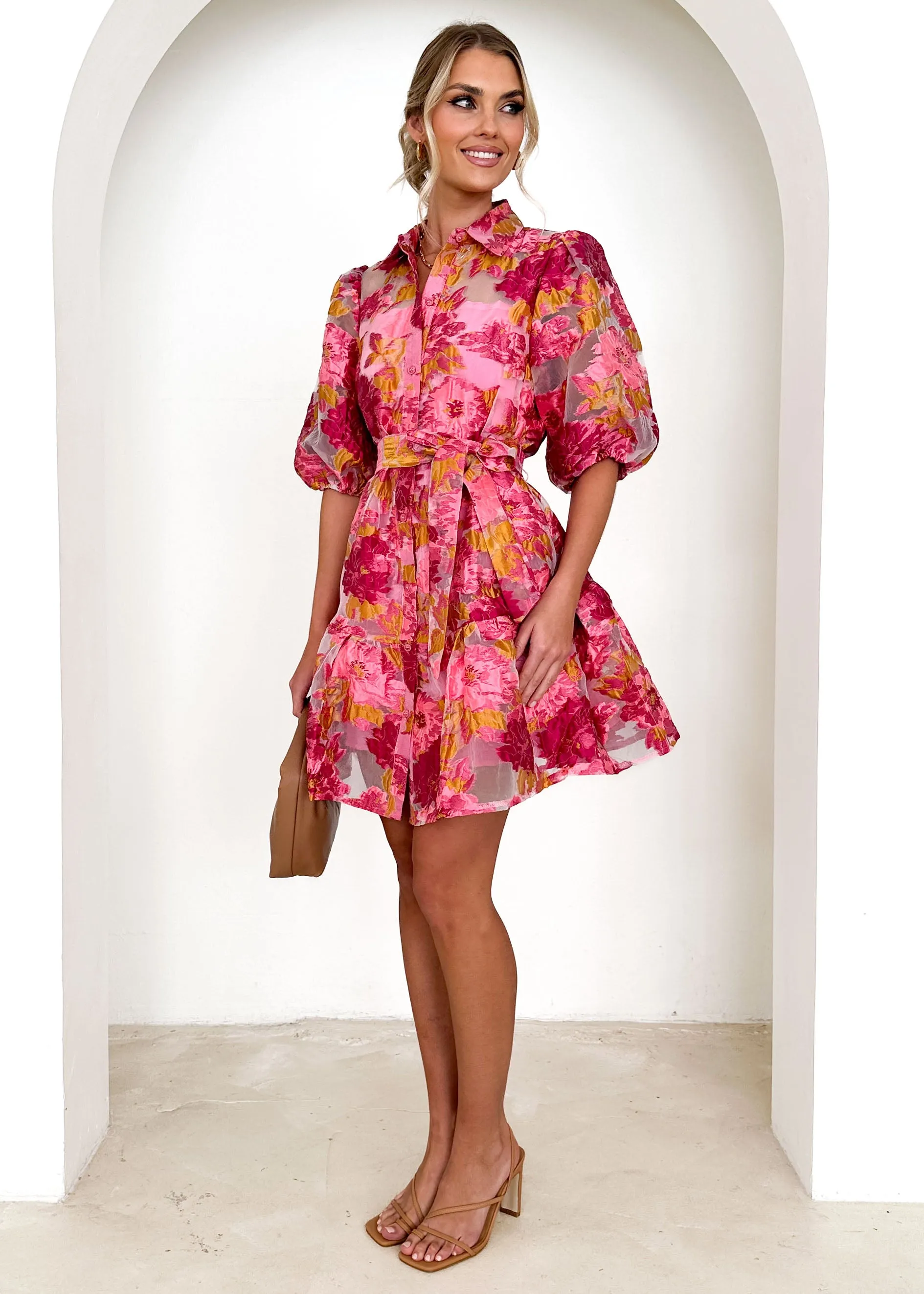 Lunnia Dress - Pink Floral sold by Gingham & Heels product image thumbnail 4