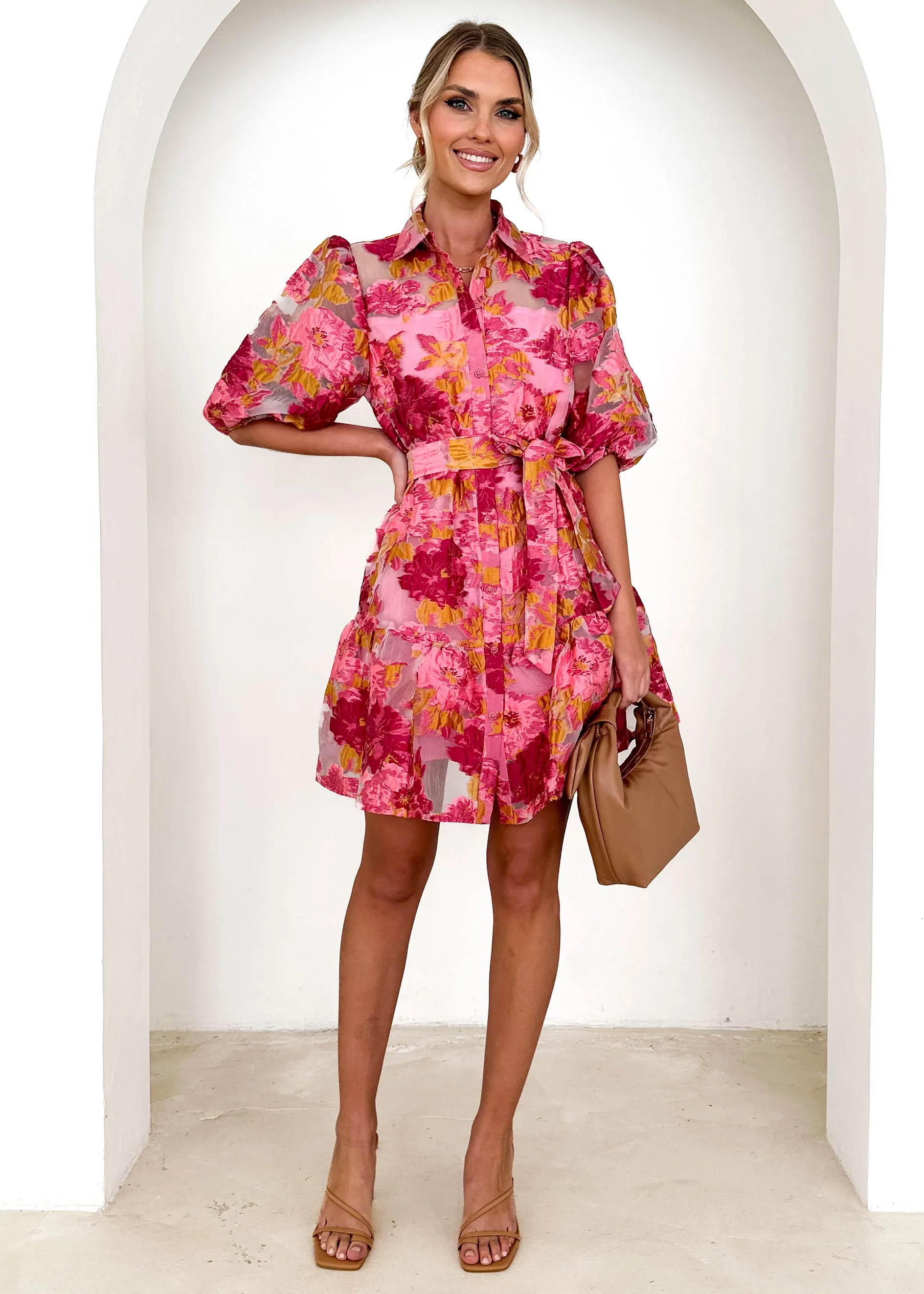 Lunnia Dress - Pink Floral sold by Gingham & Heels product image thumbnail 3