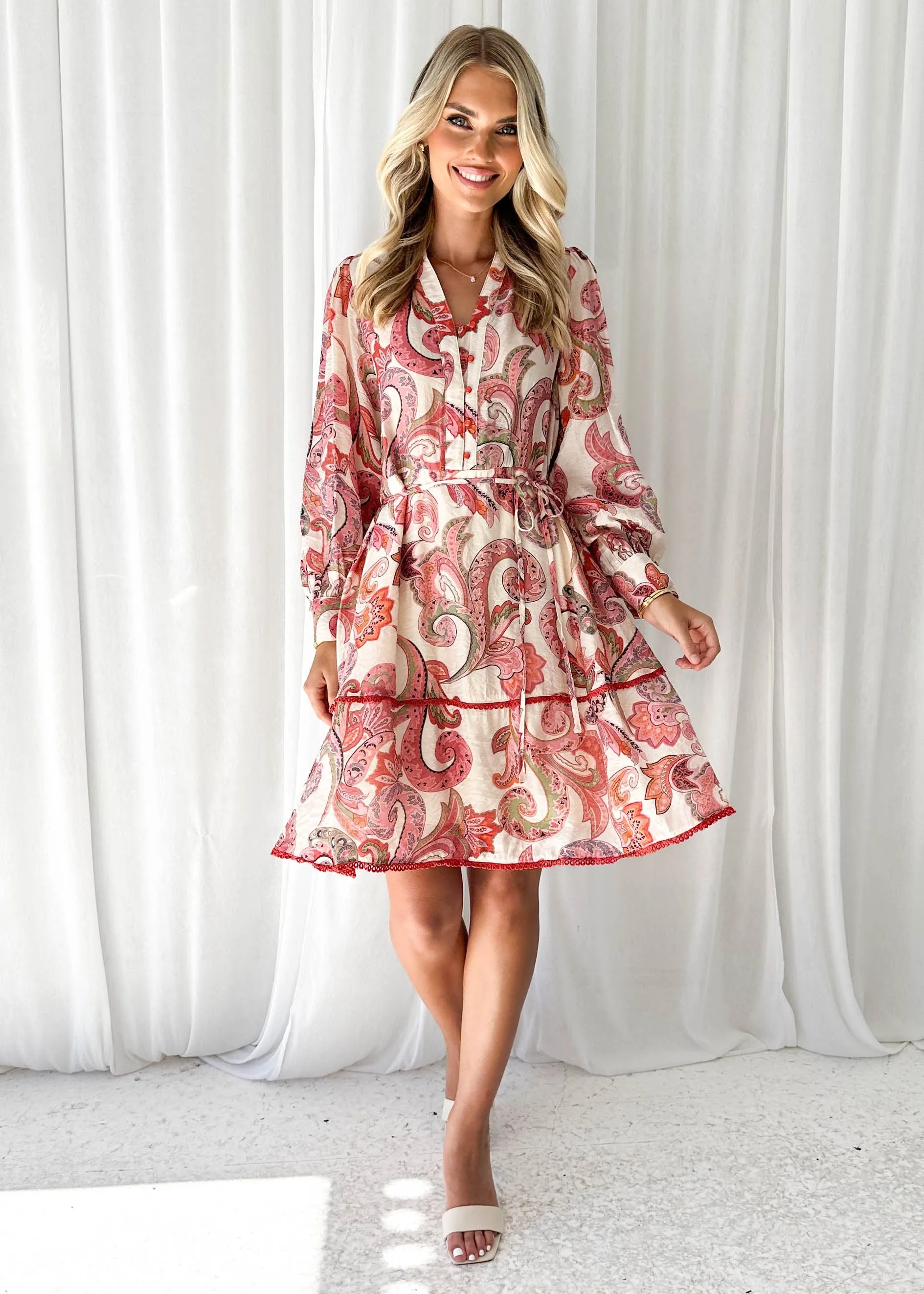 Foxler Dress - Pink Paisley sold by Gingham & Heels product image thumbnail 5