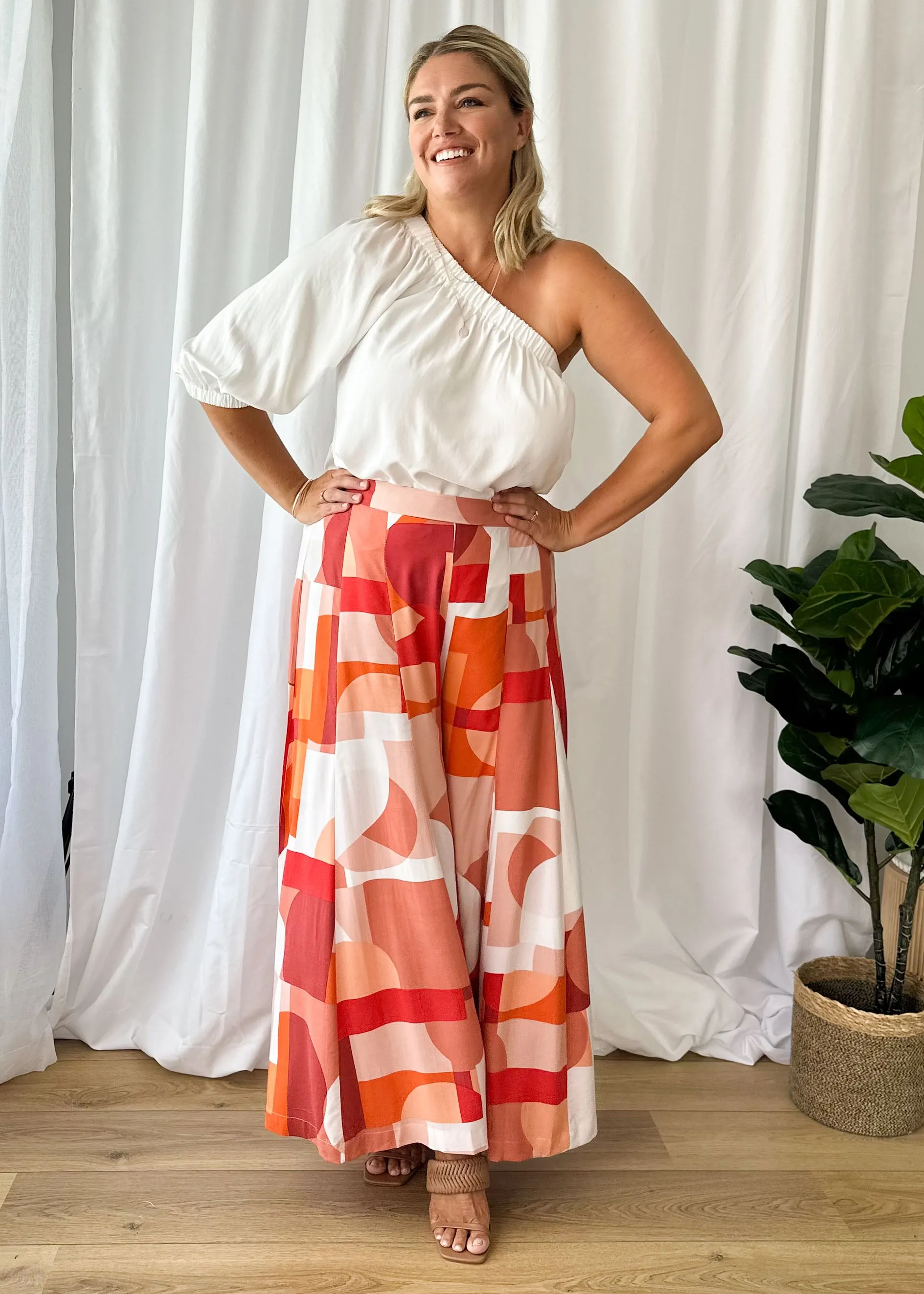 Blakie One Shoulder Top - Off White sold by Gingham & Heels product image thumbnail 3