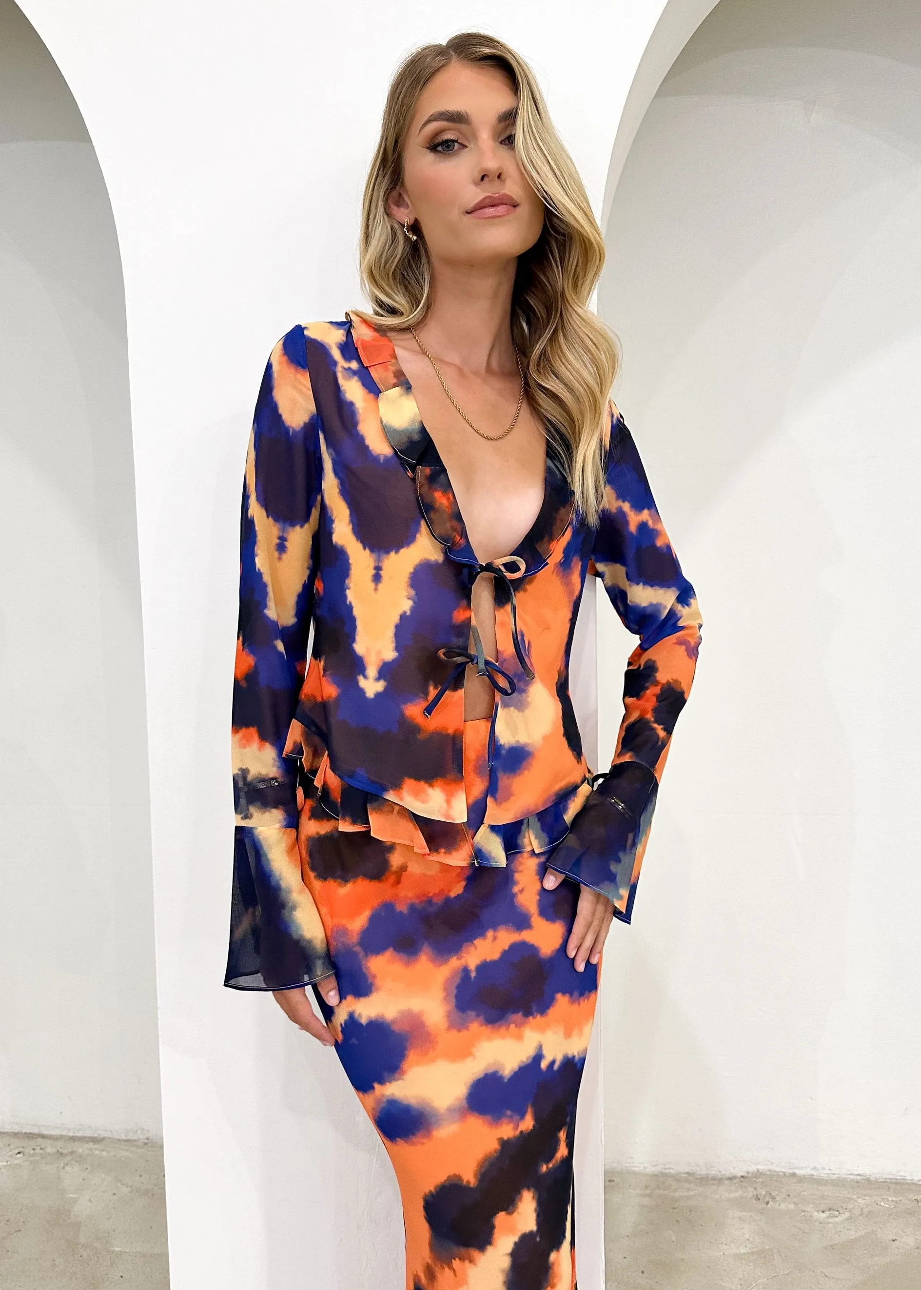 Velzy Maxi Skirt - Saber sold by Gingham & Heels product image thumbnail 4