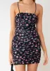 Tounge Tied Dress - Black Floral sold by Gingham & Heels