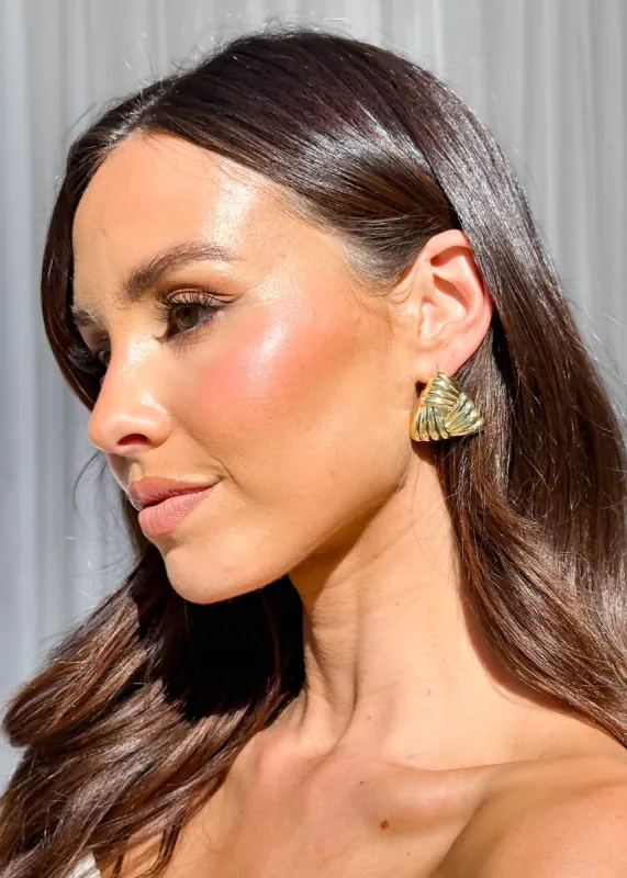 Elisia Earrings - Gold sold by Gingham & Heels