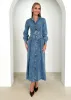 Dazer Denim Maxi Dress - Mid Blue sold by Gingham & Heels