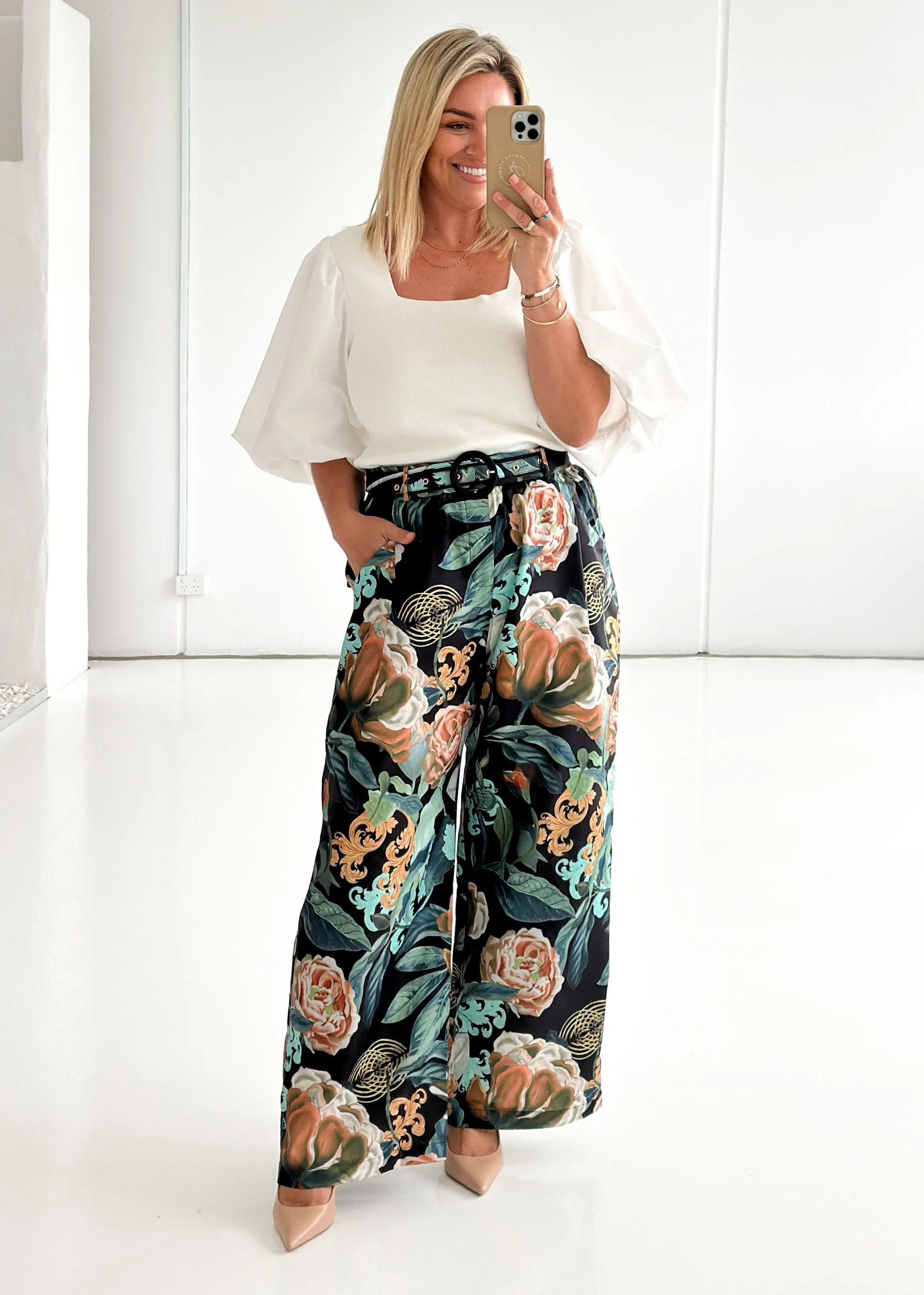 Donatella Pants - Noir sold by Gingham & Heels product image thumbnail 2