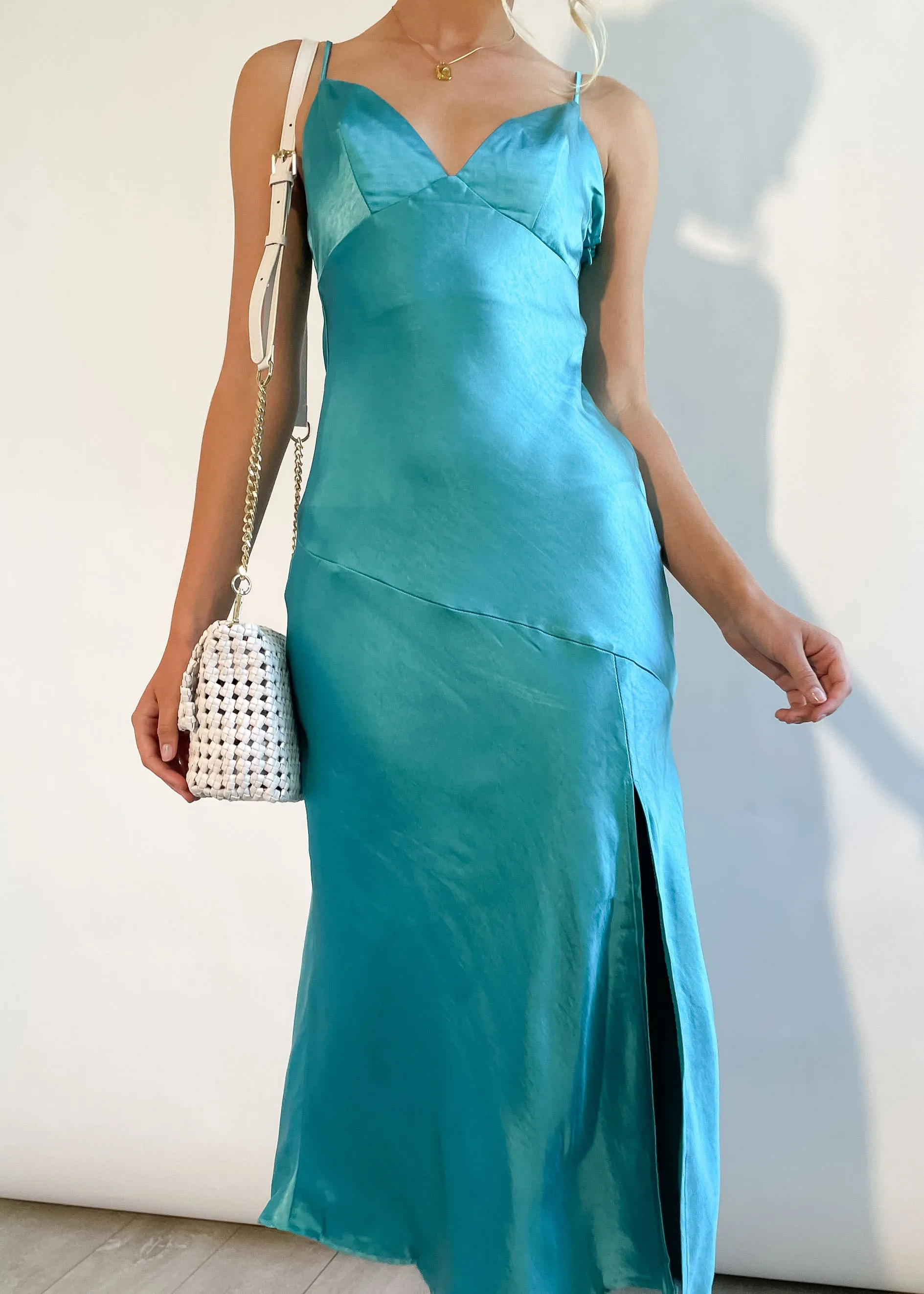 Marley Maxi Dress - Teal sold by Gingham & Heels product image thumbnail 5
