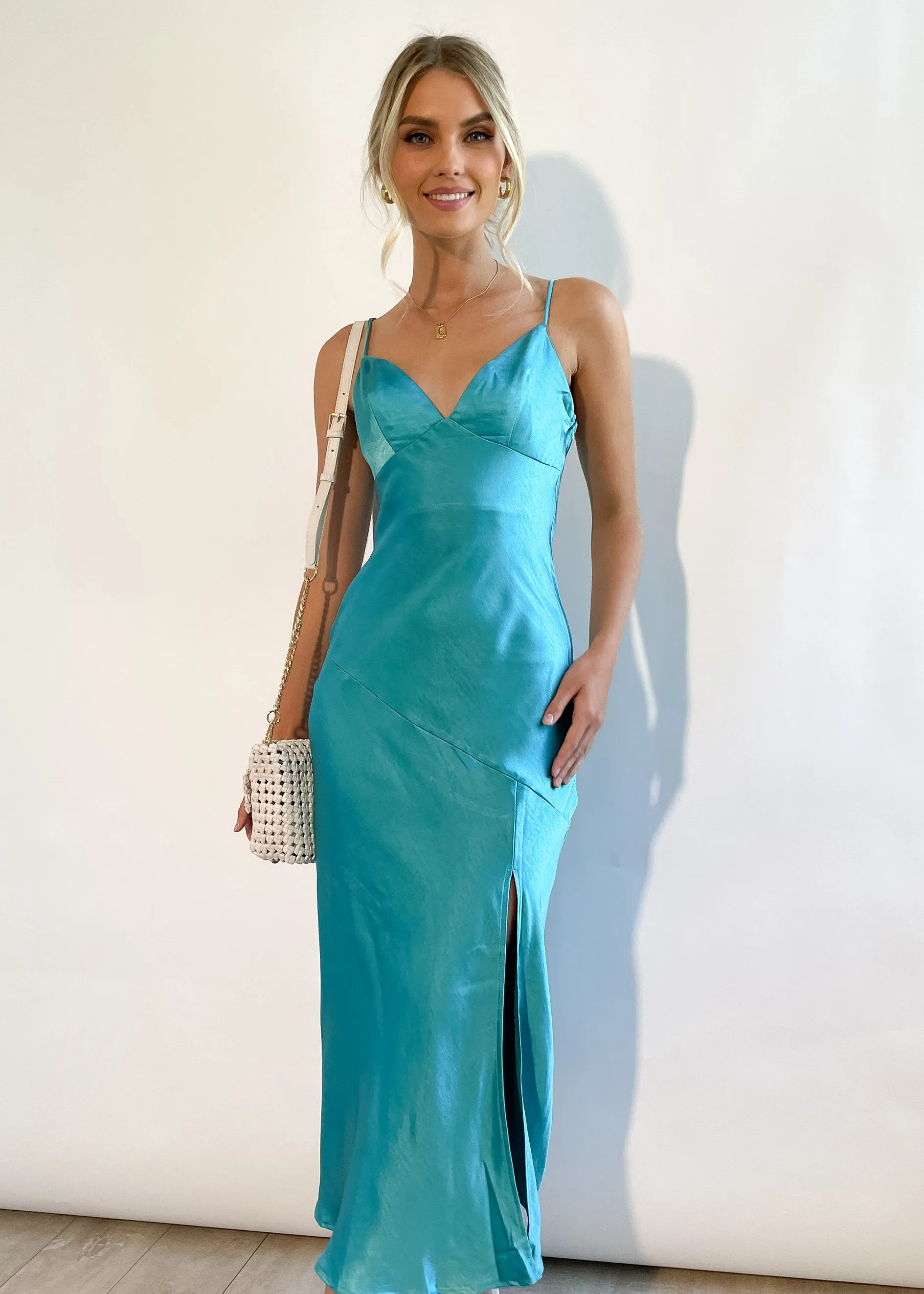 Marley Maxi Dress - Teal sold by Gingham & Heels product image thumbnail 4