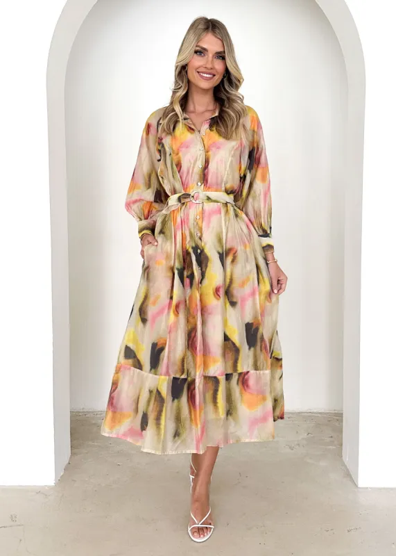 Bonnie Midi Dress - Lemon Splash sold by Gingham & Heels