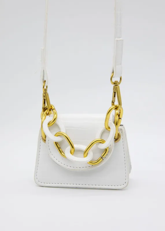 Coco Mini Bag - White sold by Gingham & Heels