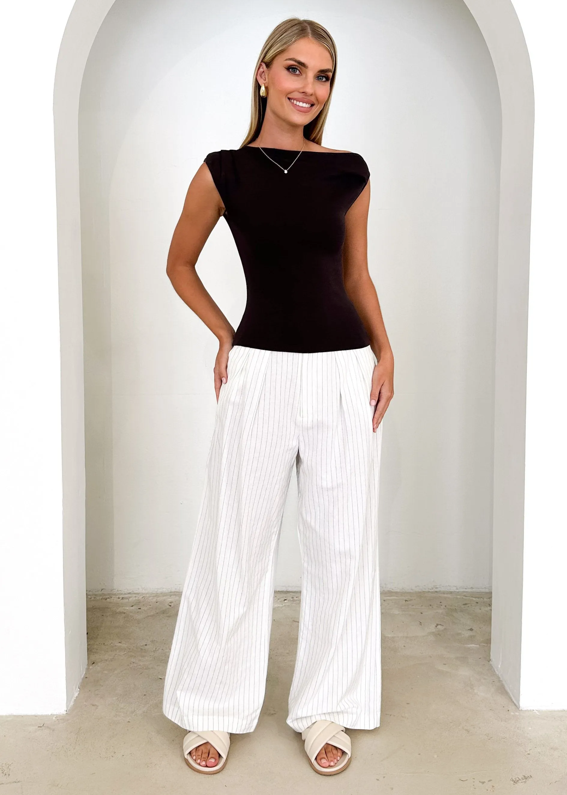 Zellta Knit Top - Charcoal sold by Gingham & Heels product image thumbnail 3