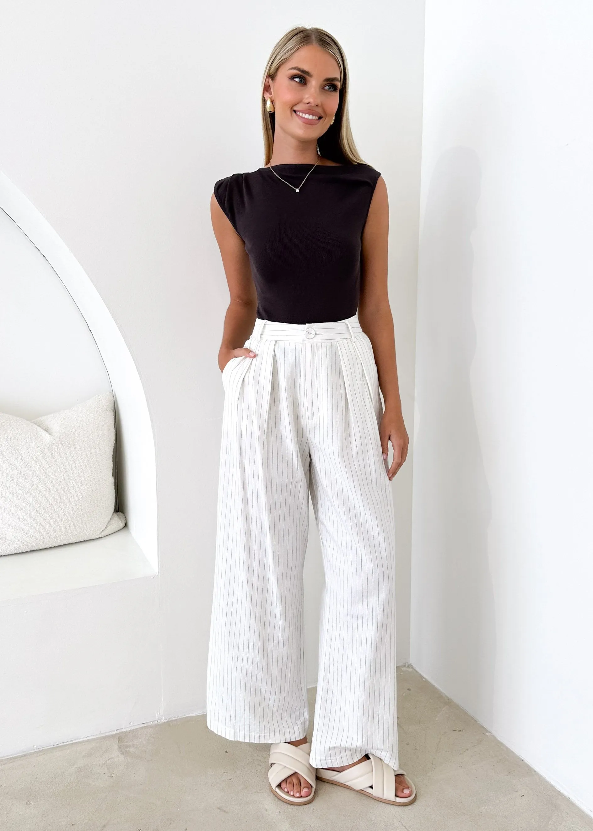 Zellta Knit Top - Charcoal sold by Gingham & Heels product image thumbnail 2