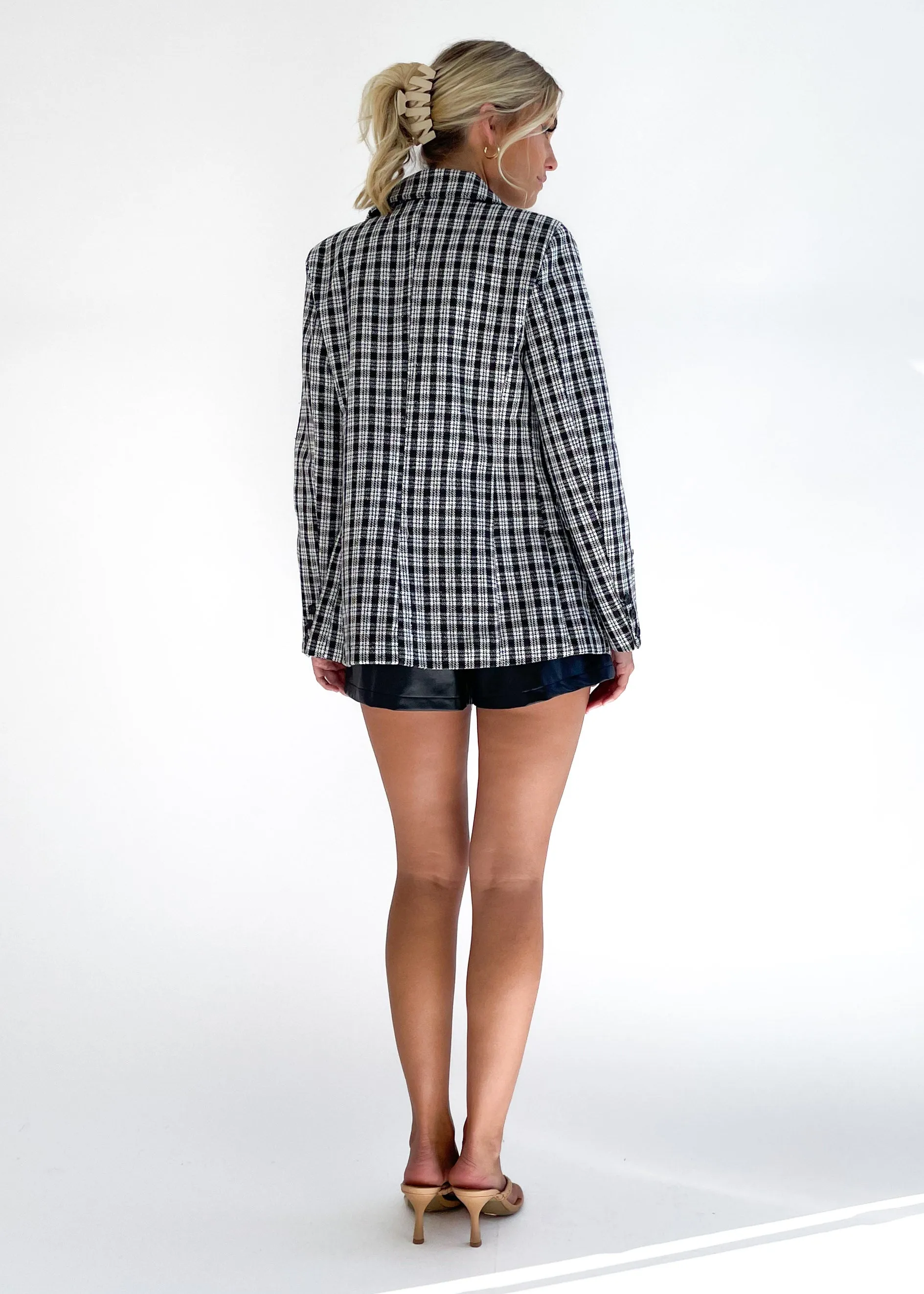 Classon Blazer - Black Check sold by Gingham & Heels product image thumbnail 5