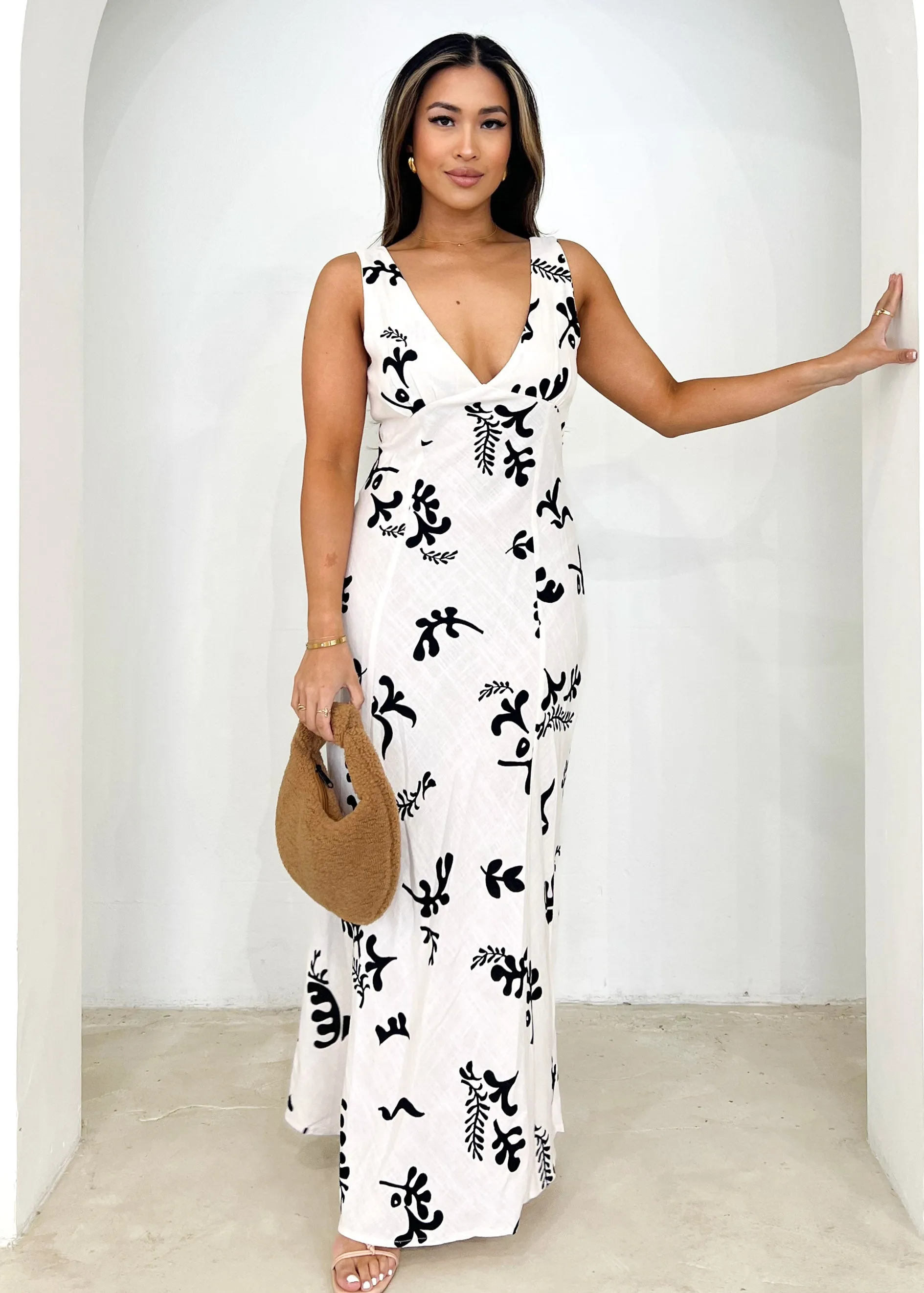 Saira Maxi Dress - Cream Bari sold by Gingham & Heels product image thumbnail 4