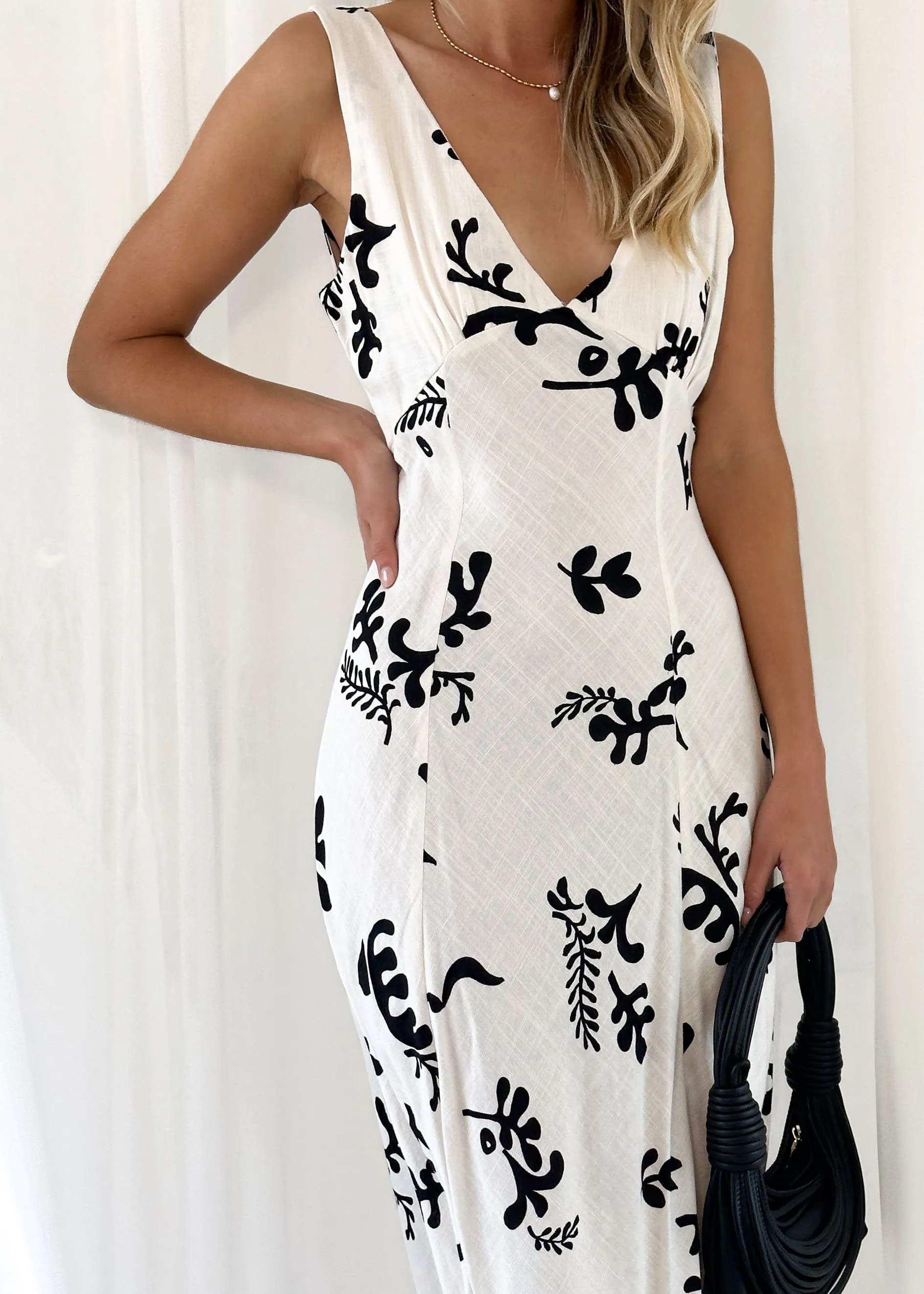 Saira Maxi Dress - Cream Bari sold by Gingham & Heels product image thumbnail 2