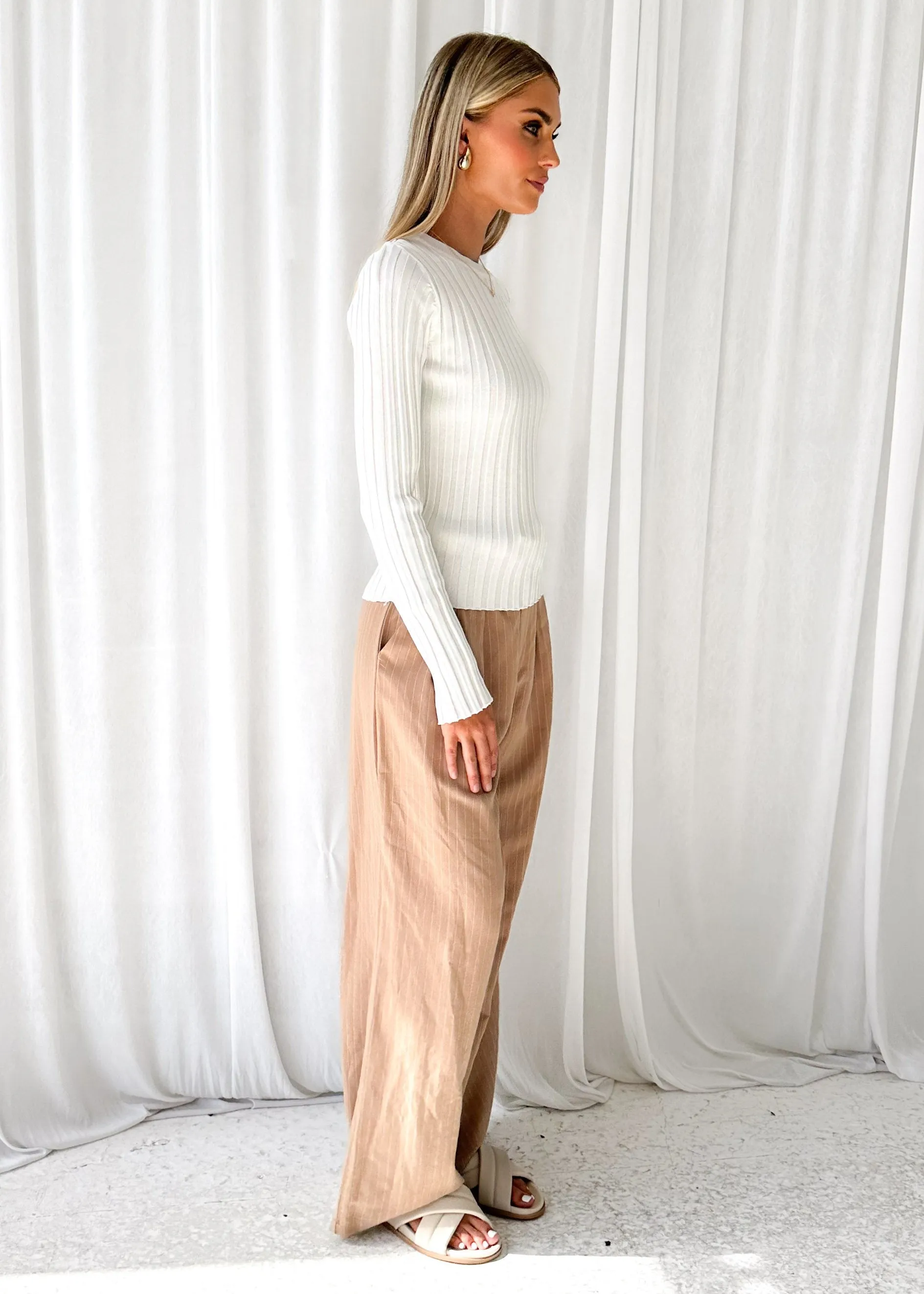 Kya Knit Top - Off White sold by Gingham & Heels product image thumbnail 4