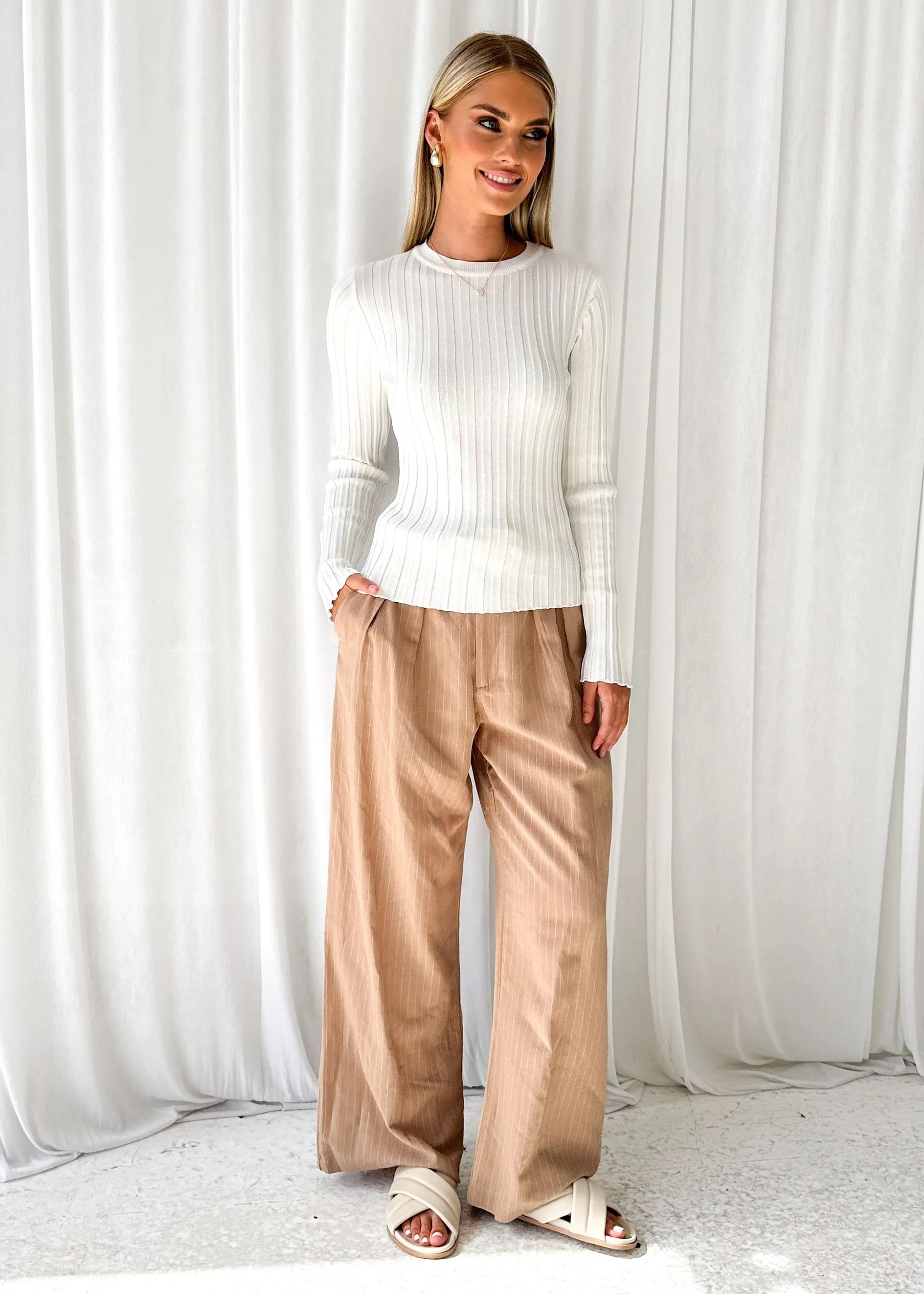 Kya Knit Top - Off White sold by Gingham & Heels product image thumbnail 3