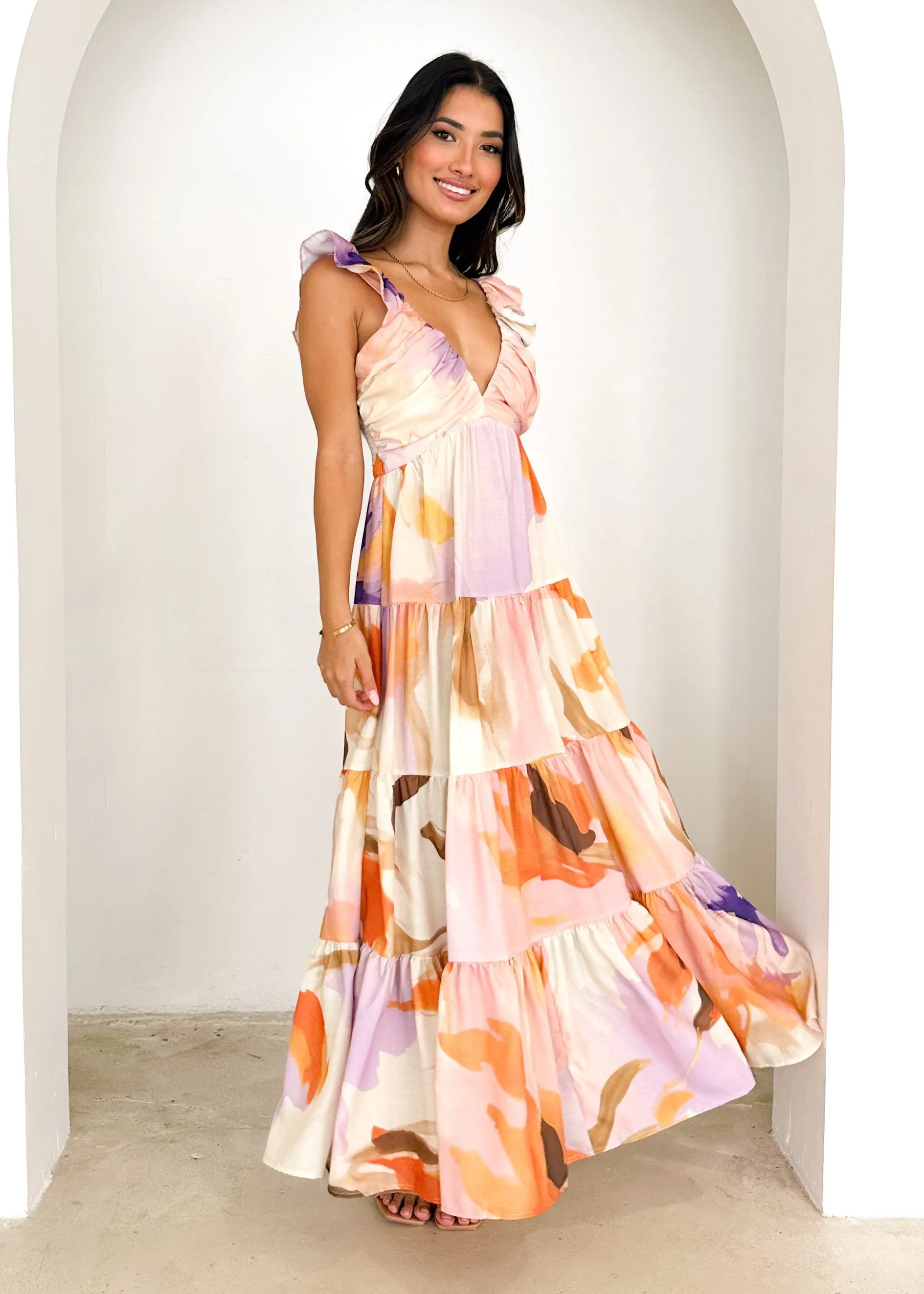 Yvette Maxi Dress - Lilac Calypso sold by Gingham & Heels product image thumbnail 3