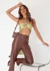 Drive Them Wild Crop - Olive sold by Gingham & Heels