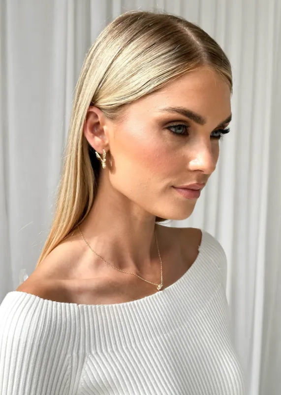 Bell Earrings - Gold sold by Gingham & Heels