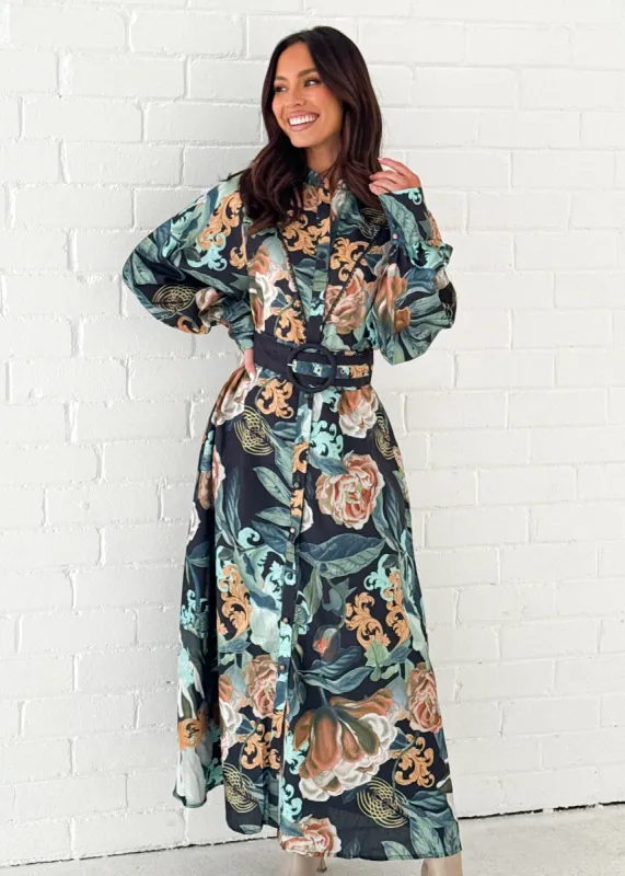 Vanner Maxi Dress - Noir sold by Gingham & Heels