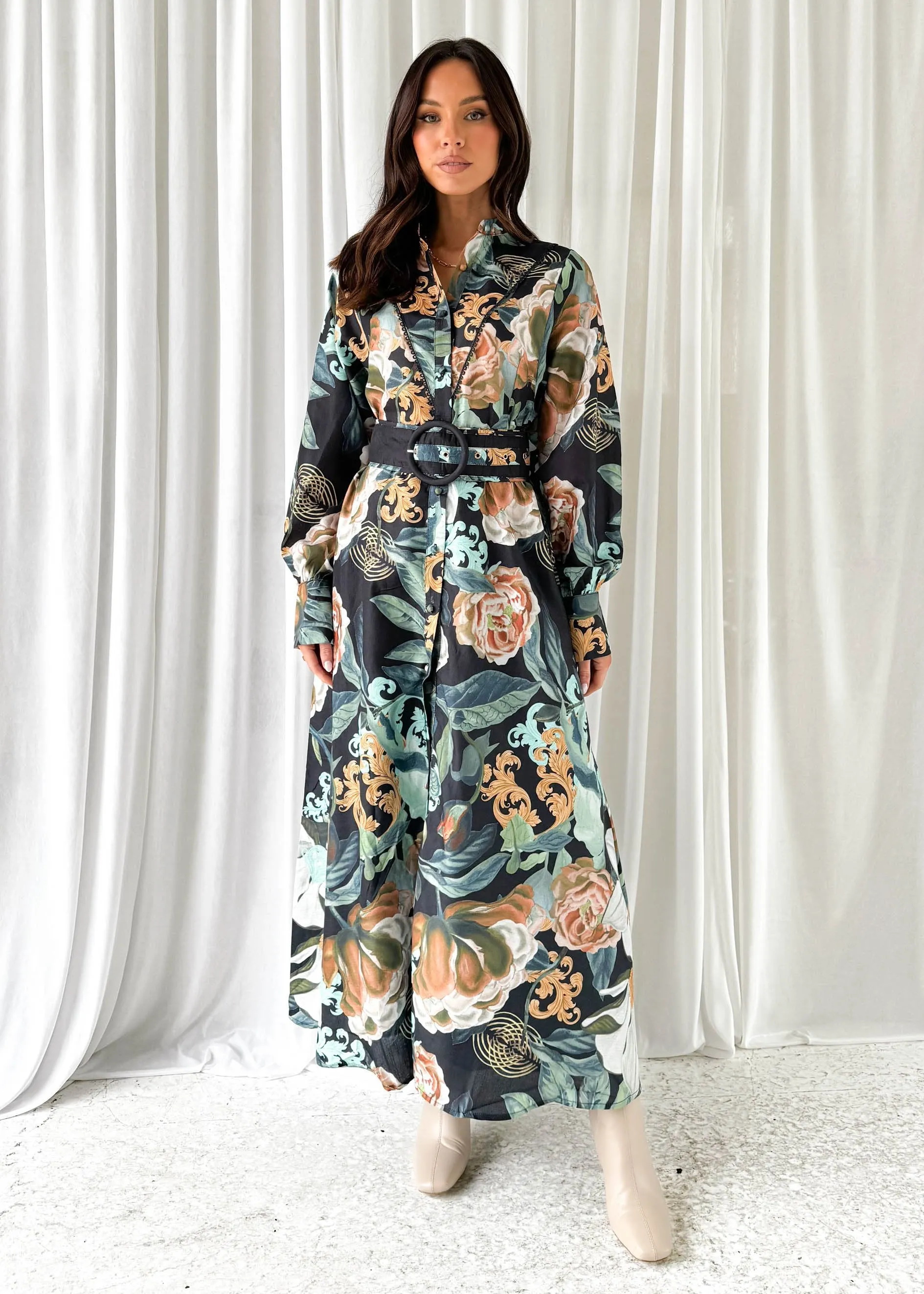 Vanner Maxi Dress - Noir sold by Gingham & Heels product image thumbnail 5