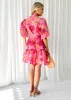 Eeser Dress - Pink Jacquard sold by Gingham & Heels