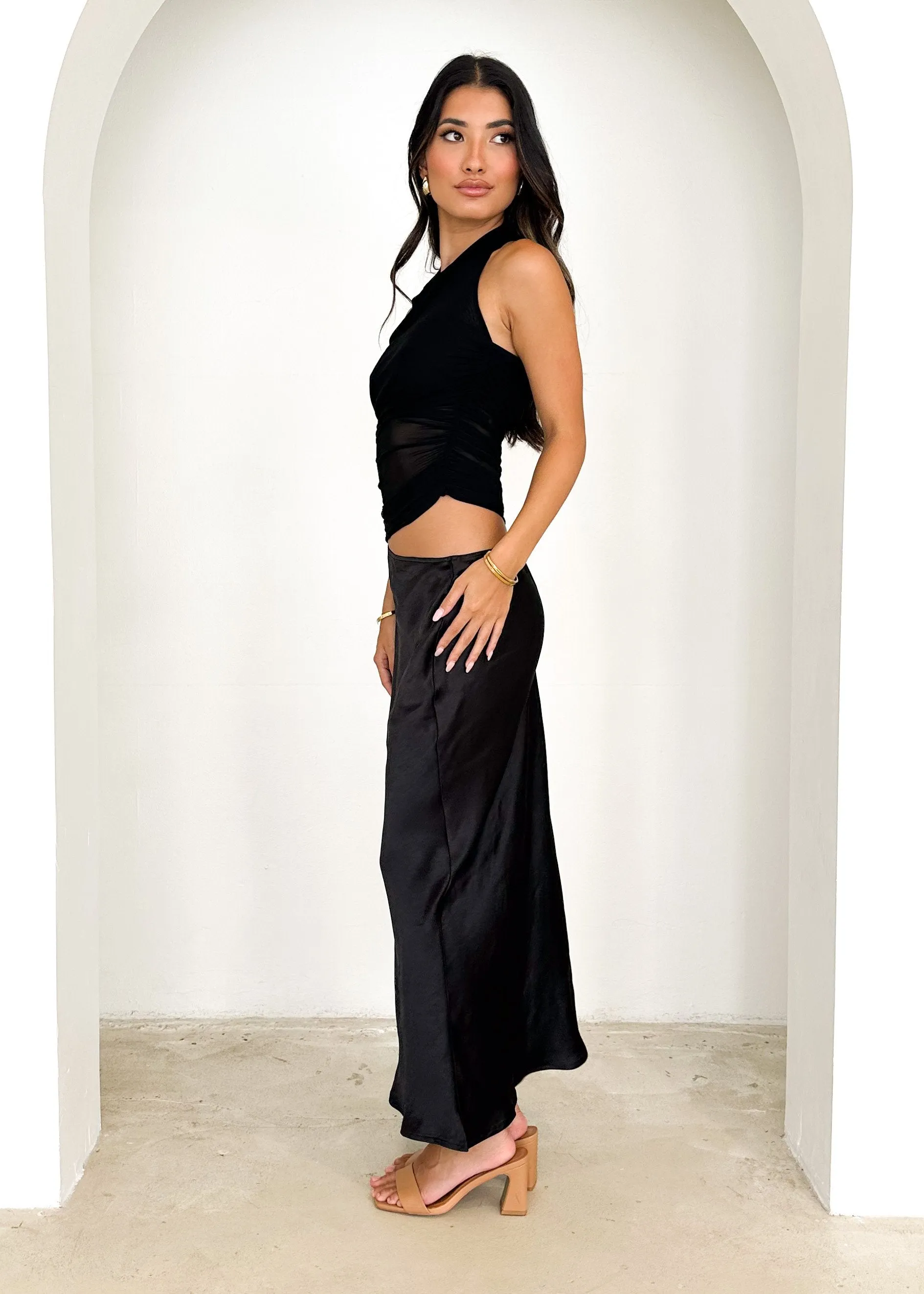 Renata Halter Maxi Dress - Black sold by Gingham & Heels product image thumbnail 4