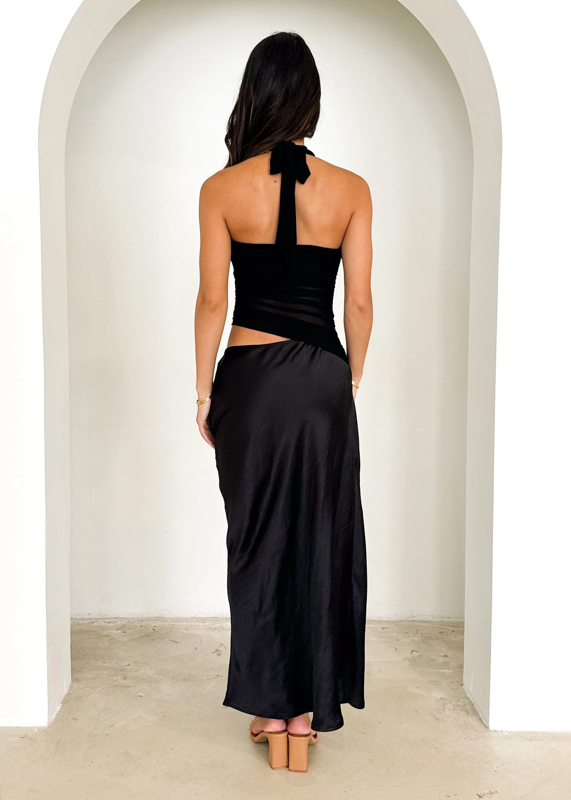 Renata Halter Maxi Dress - Black sold by Gingham & Heels product image thumbnail 5
