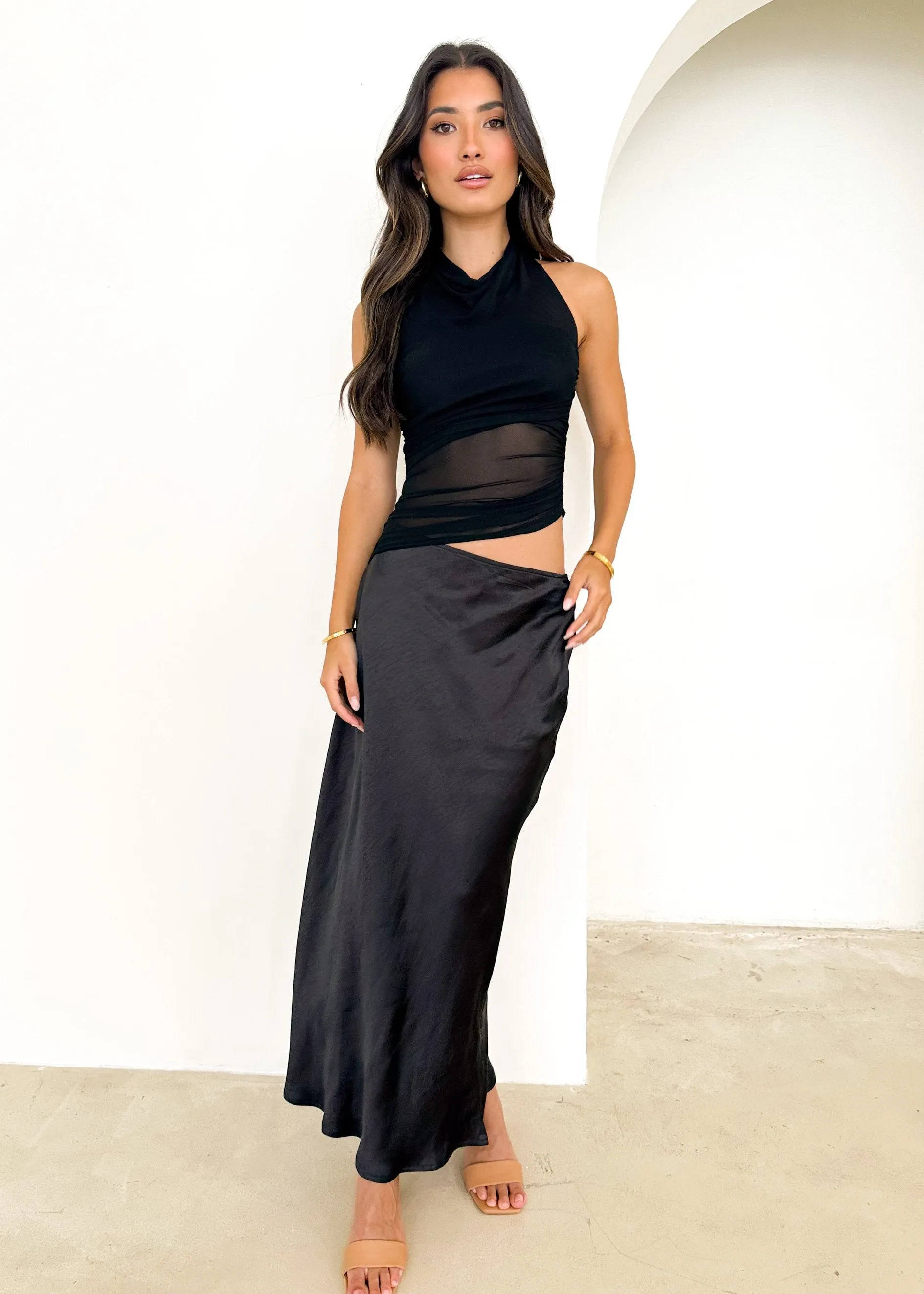 Renata Halter Maxi Dress - Black sold by Gingham & Heels product image thumbnail 2