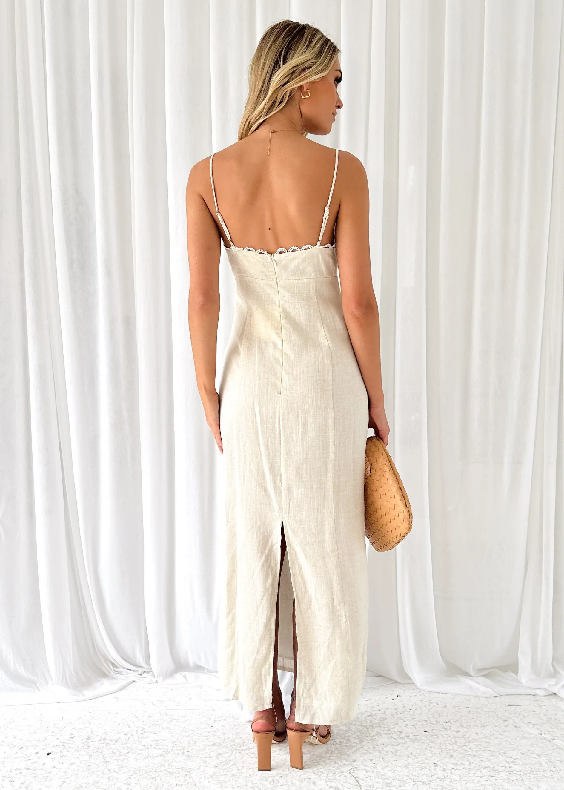 Maylor Maxi Dress - Beige sold by Gingham & Heels product image thumbnail 5