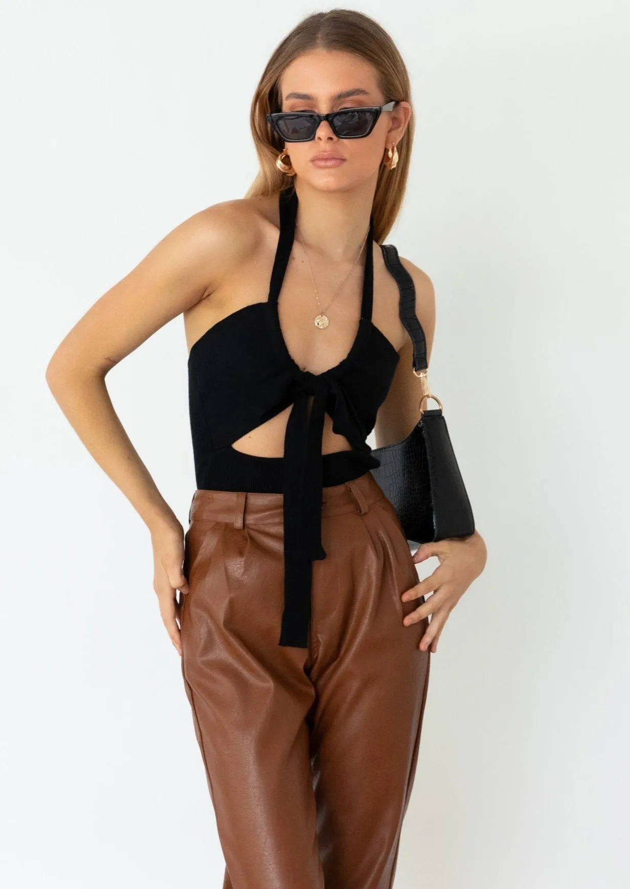 Loose Ends Bodysuit - Black sold by Gingham & Heels