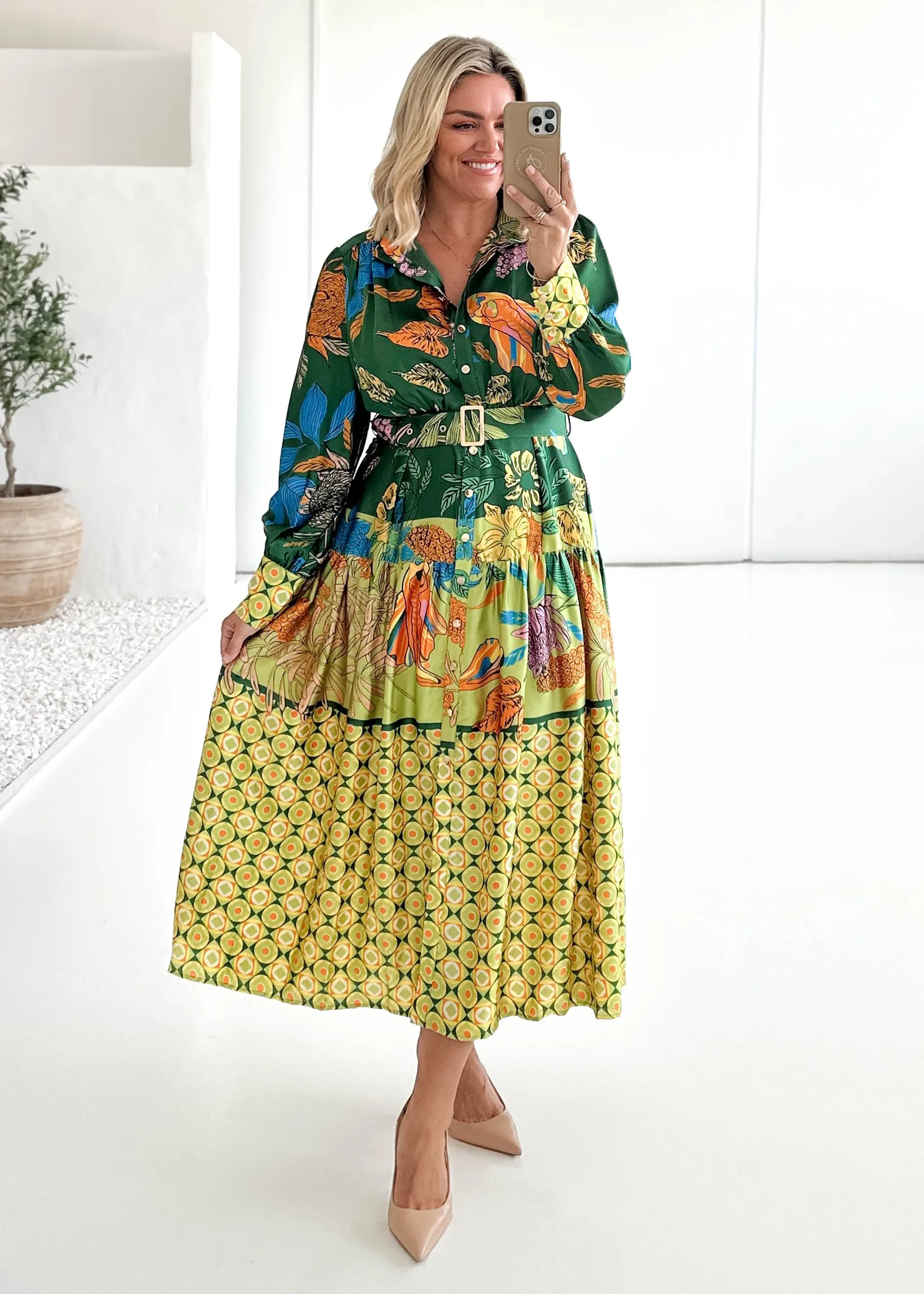 Naira Maxi Dress - Green Banksia sold by Gingham & Heels product image thumbnail 2