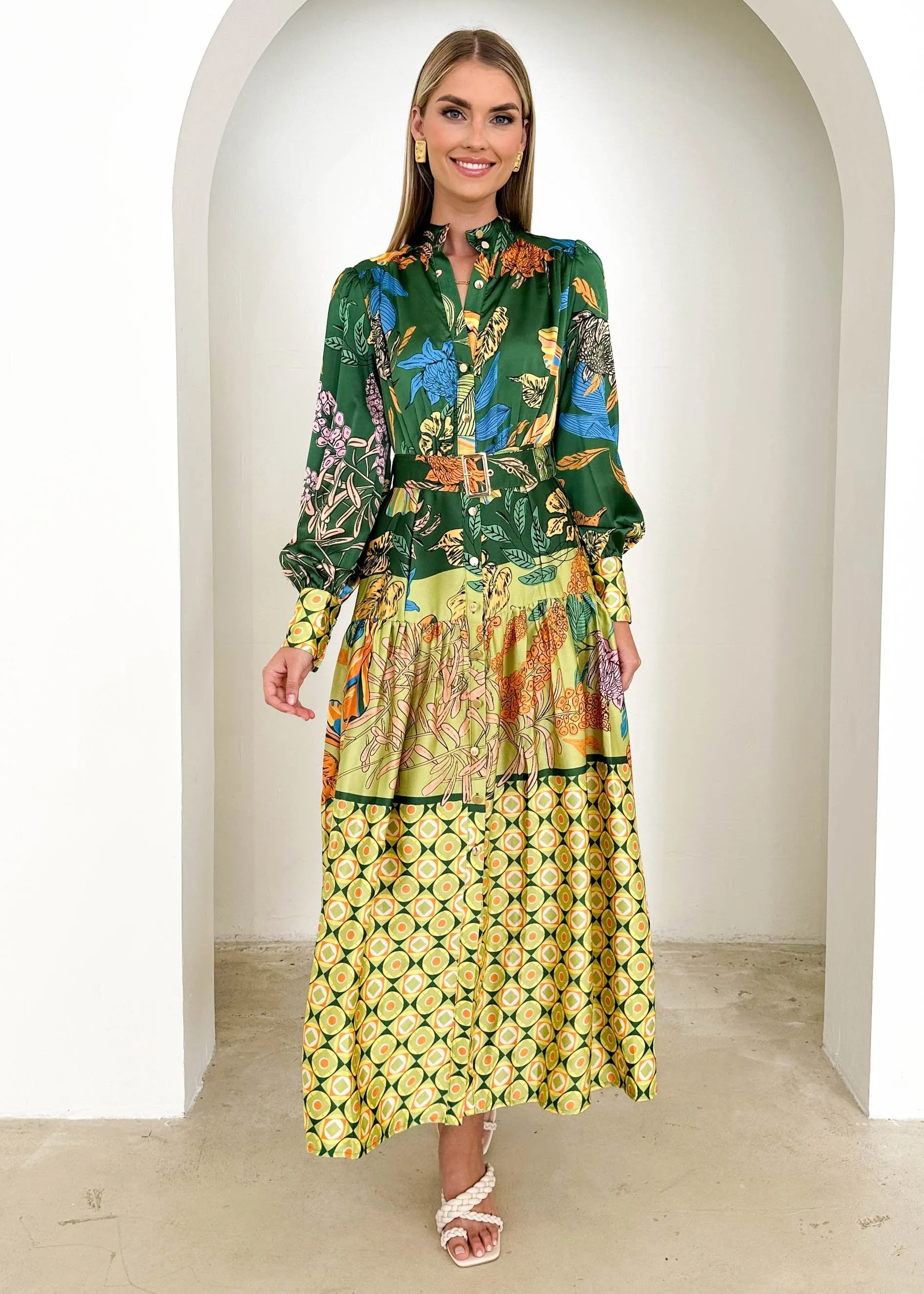 Naira Maxi Dress - Green Banksia sold by Gingham & Heels product image thumbnail 5