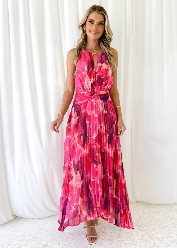 Bettino Midi Dress - Magenta Rush sold by Gingham & Heels