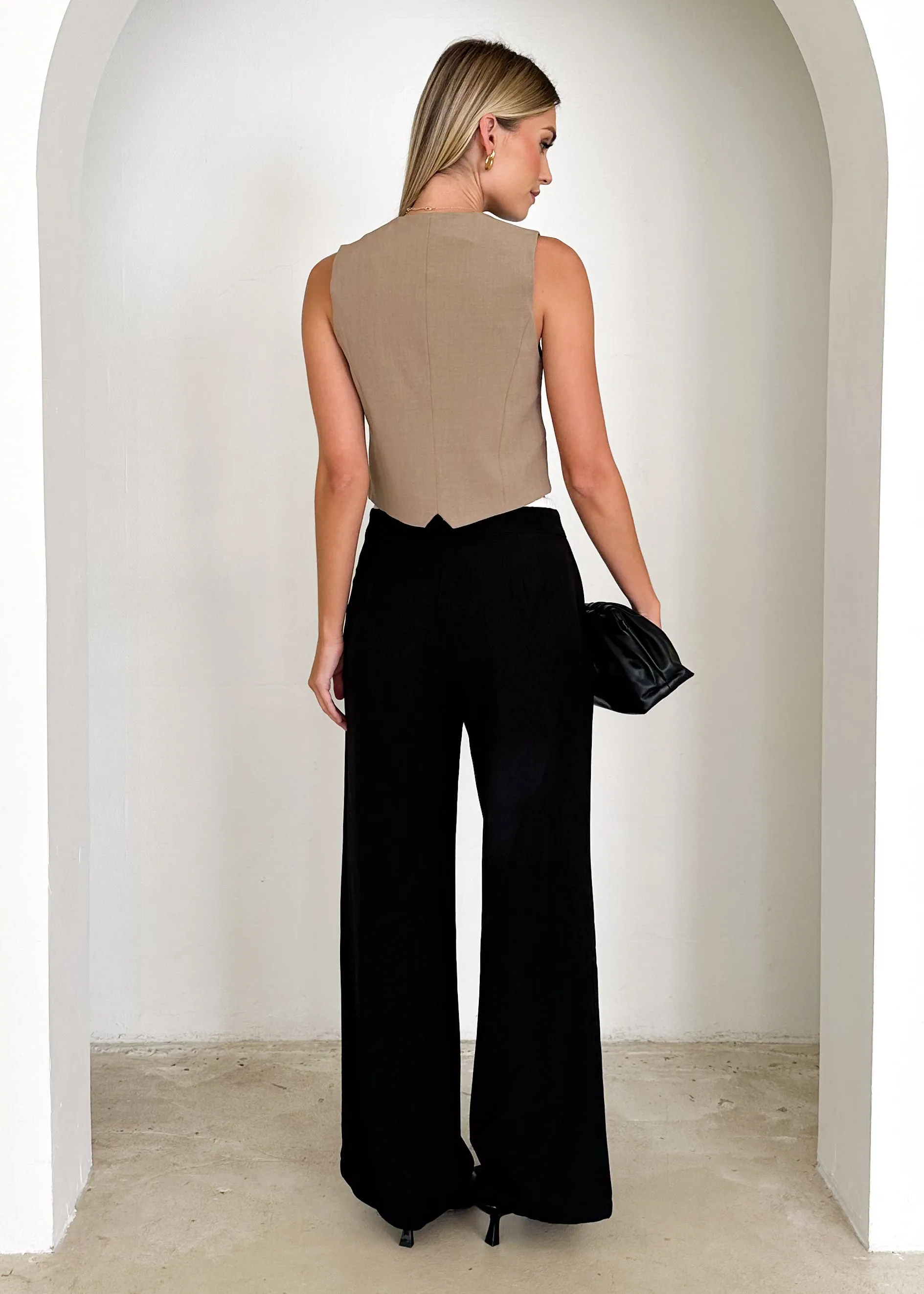 Zesra Vest - Taupe sold by Gingham & Heels product image thumbnail 5