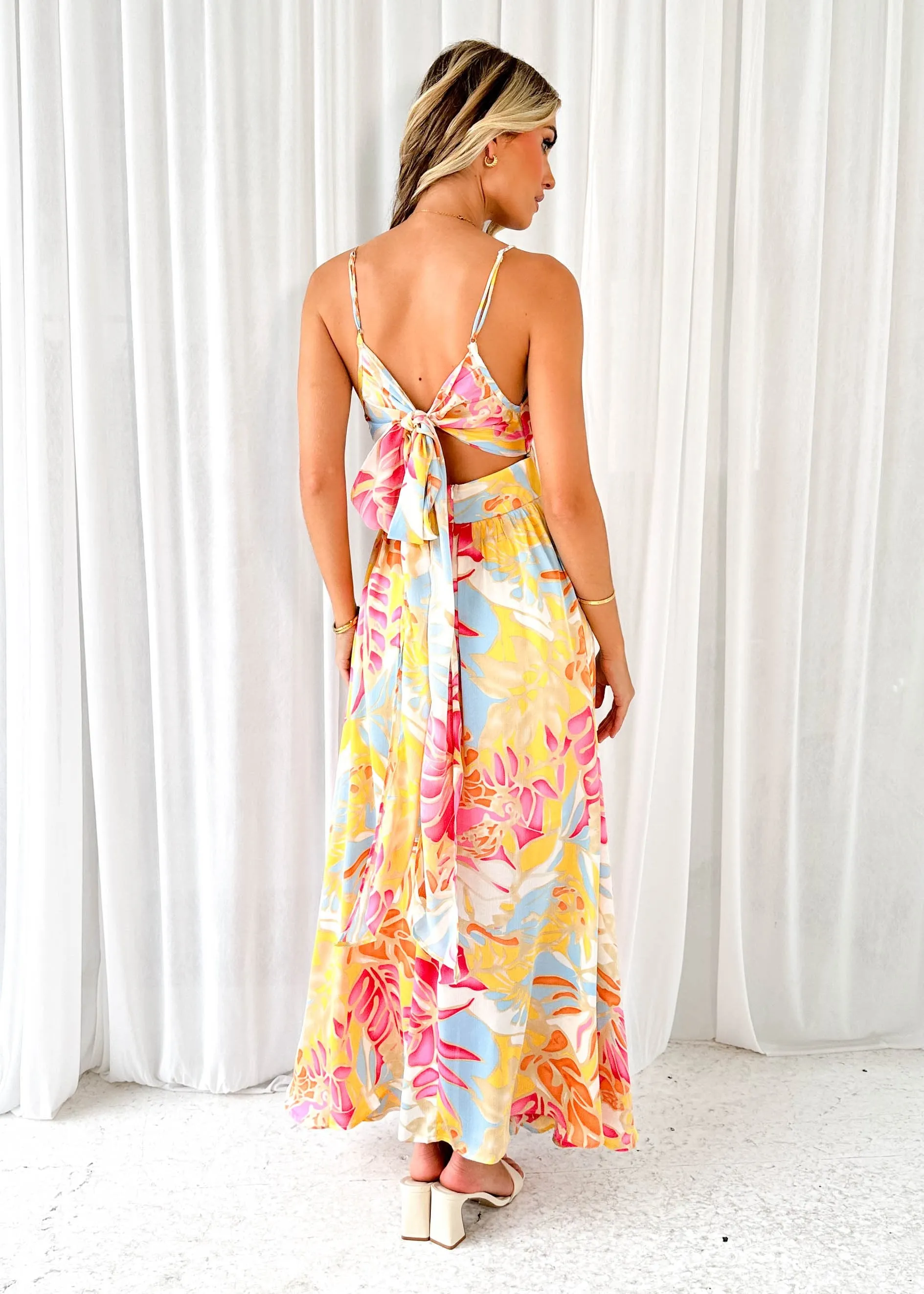 Valon Maxi Dress - Pink Floral sold by Gingham & Heels product image thumbnail 5