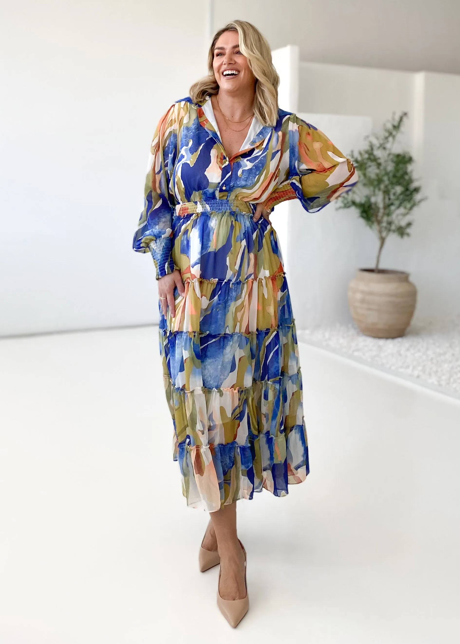 Brigette Maxi Dress - Celtic Swirl sold by Gingham & Heels product image thumbnail 5