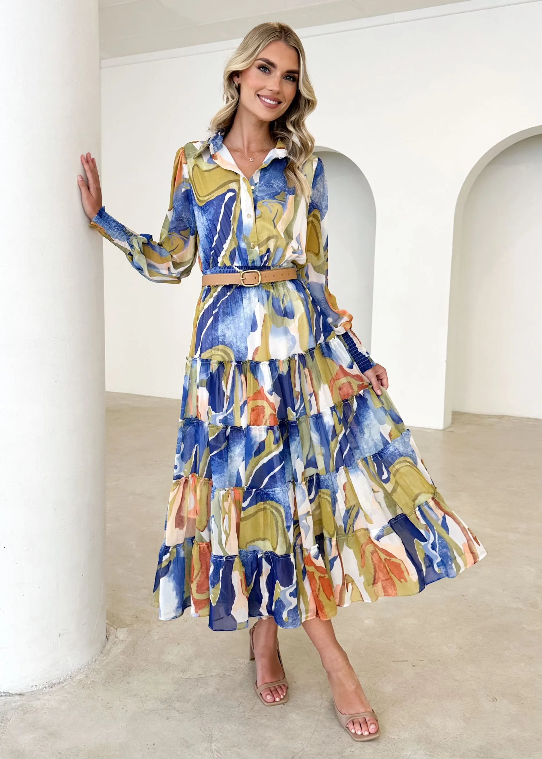 Brigette Maxi Dress - Celtic Swirl sold by Gingham & Heels