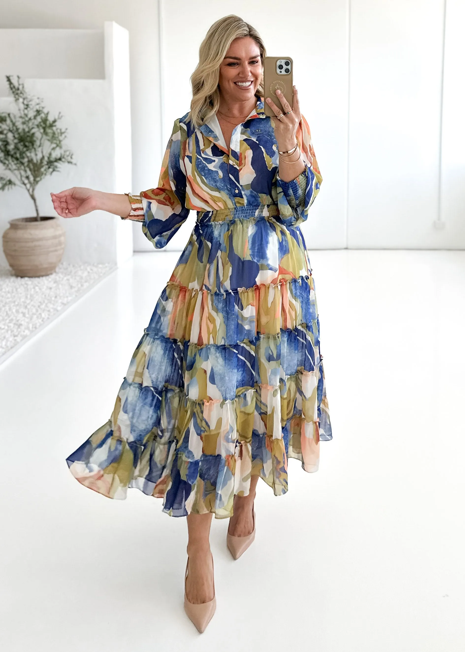 Brigette Maxi Dress - Celtic Swirl sold by Gingham & Heels product image thumbnail 3