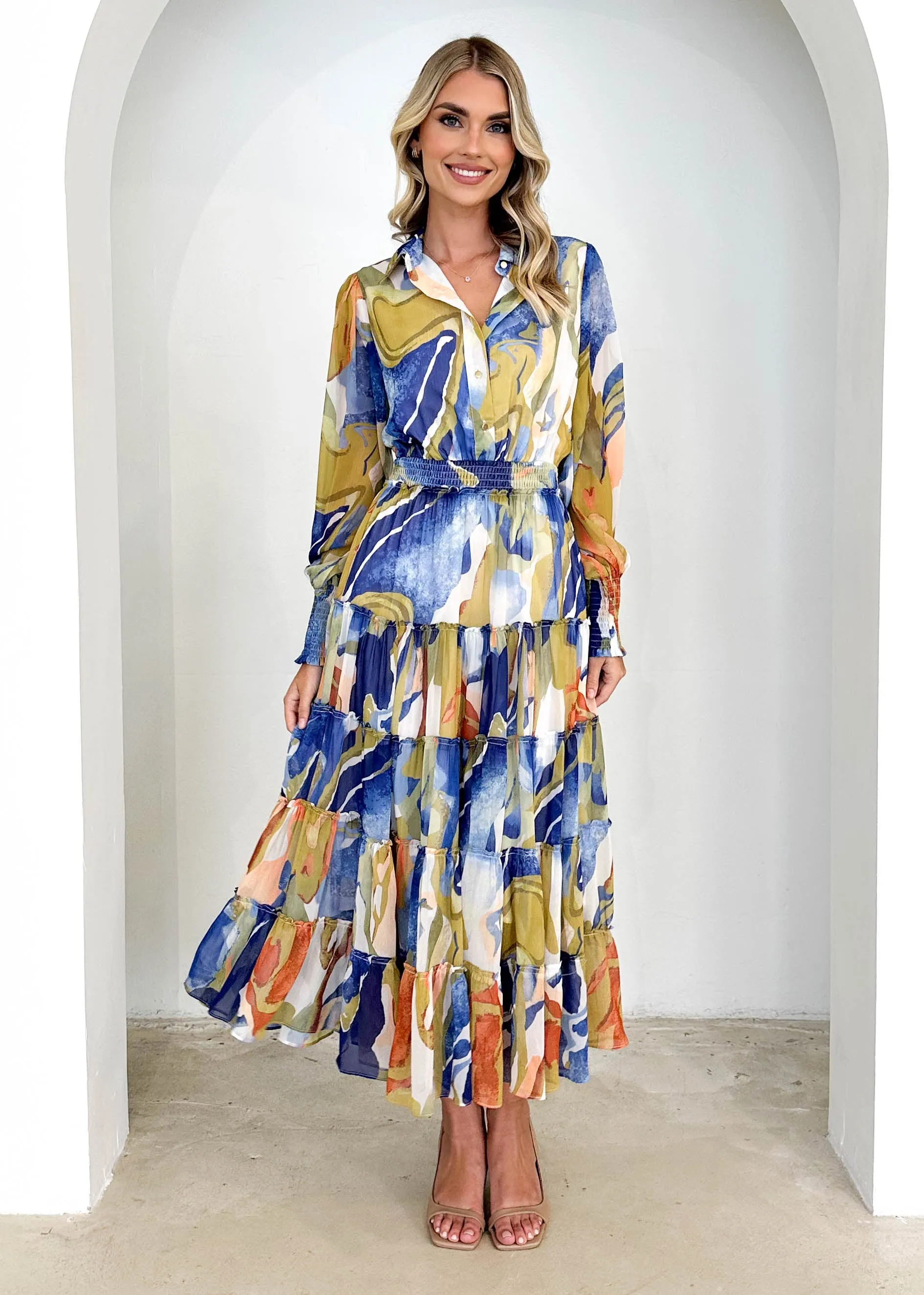 Brigette Maxi Dress - Celtic Swirl sold by Gingham & Heels product image thumbnail 4