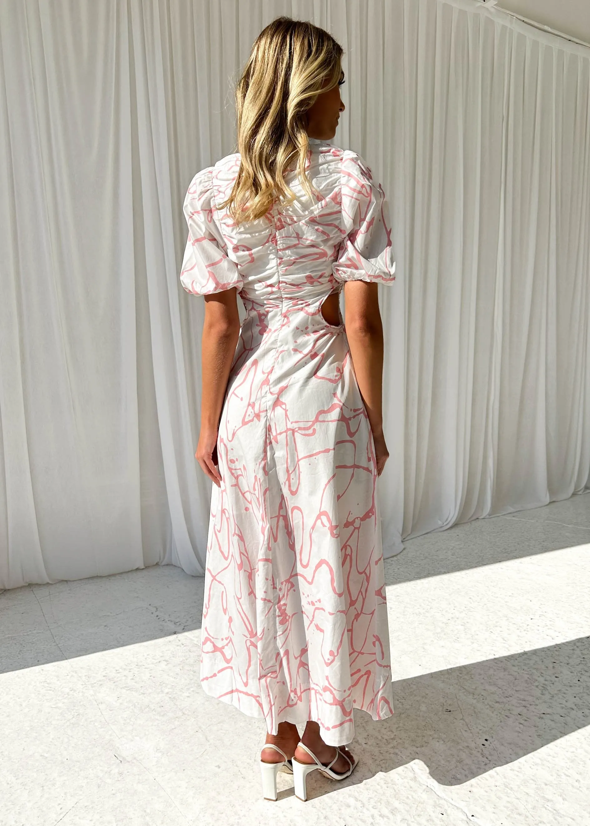 Shella Maxi Dress - Blush Abstract sold by Gingham & Heels product image thumbnail 5