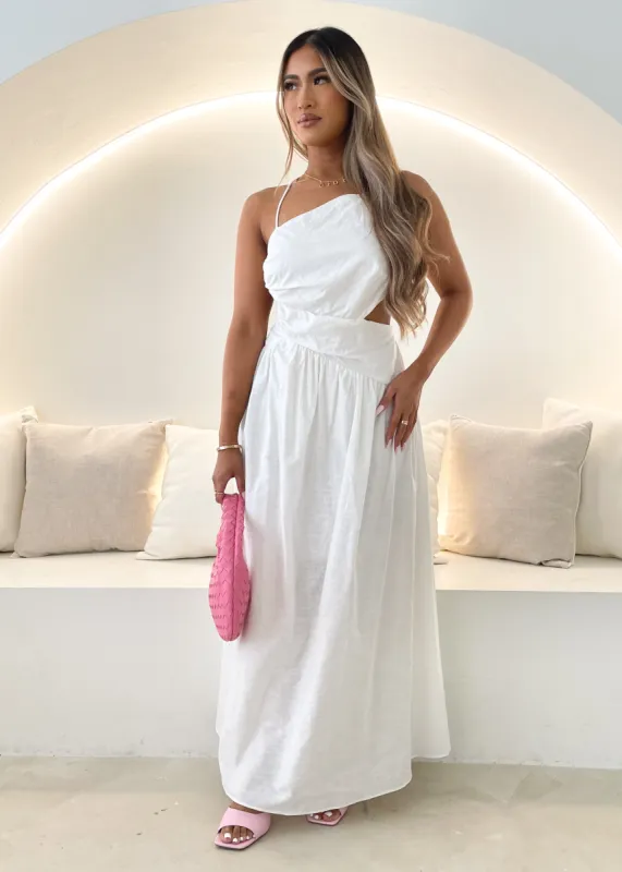 Estellia Maxi Dress - Off White sold by Gingham & Heels