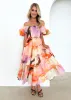 Vellora Midi Dress - Lilac Calpyso sold by Gingham & Heels