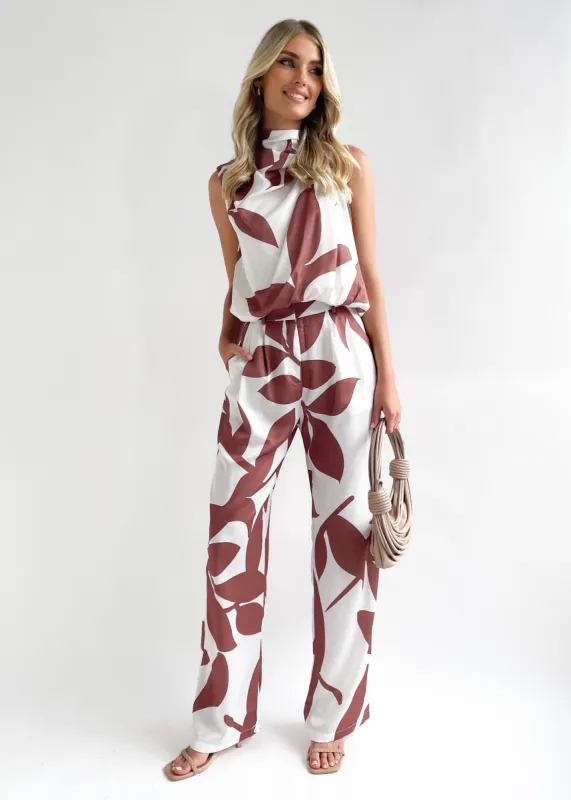 Alizzie Pant - Auburn Leaf sold by Gingham & Heels