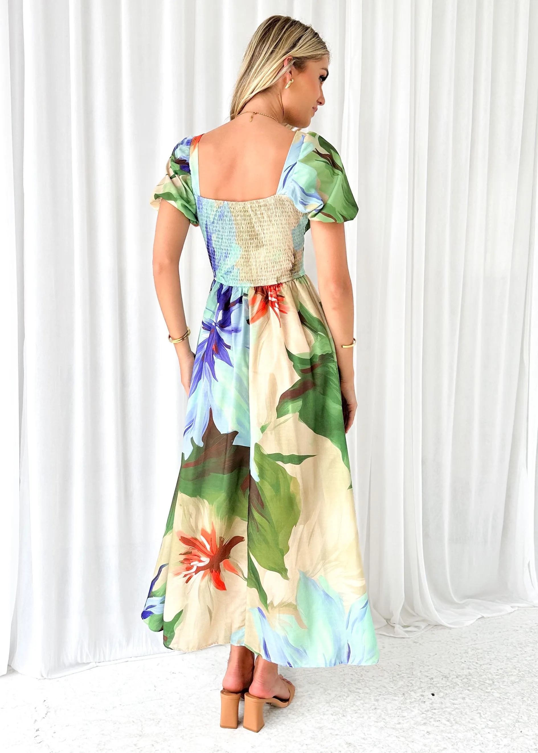 Kyacer Maxi Dress - Fern Flowers sold by Gingham & Heels product image thumbnail 5