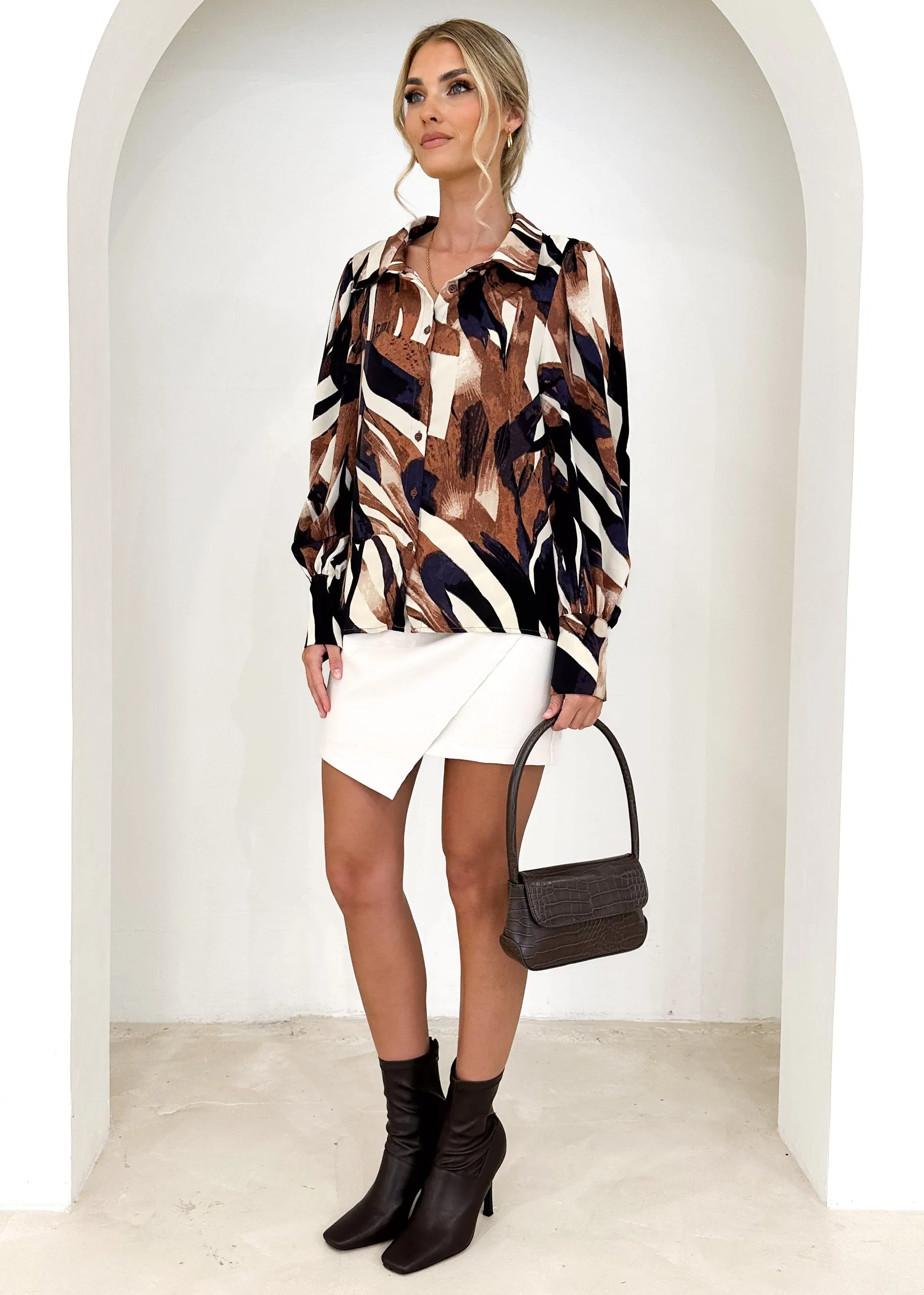 Flynn Shirt - Mulberry Leaf sold by Gingham & Heels product image thumbnail 4