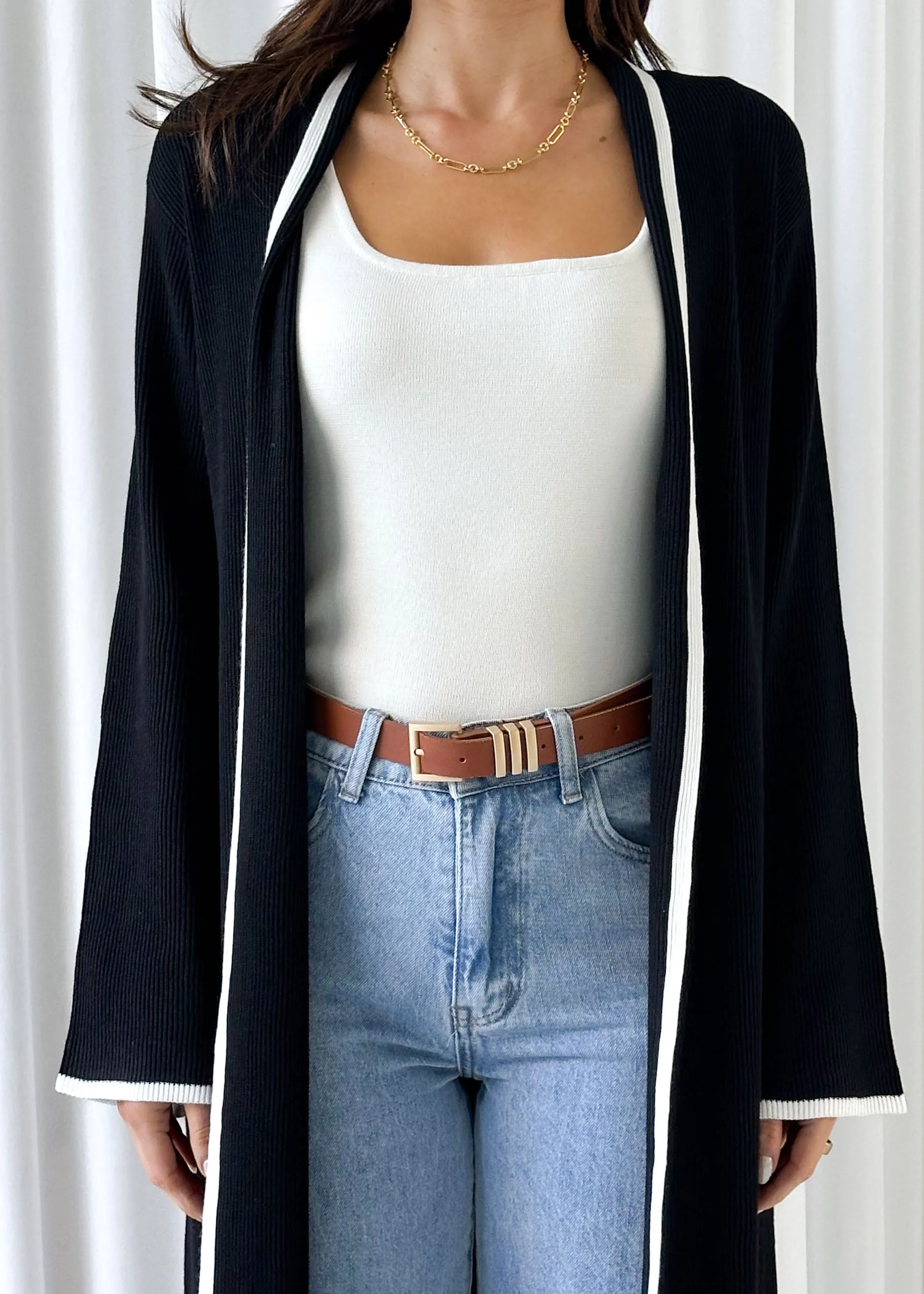 Darlo Cardigan - Black sold by Gingham & Heels product image thumbnail 3